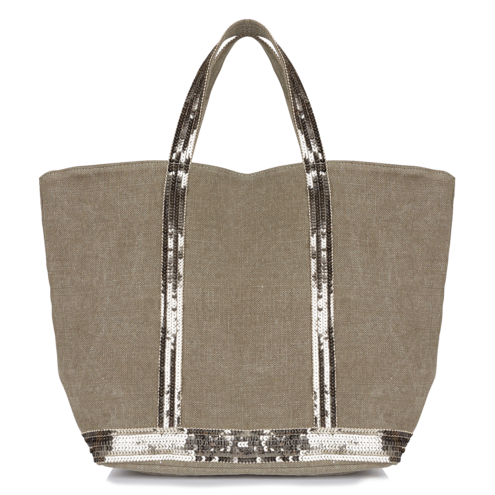 Leinen-Shopper mit Paillettenstickerei VANESSA BRUNO