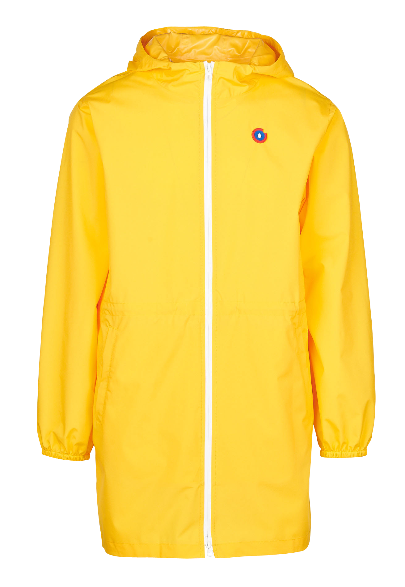Imperméable long à capuche convertible AMELOT Citron