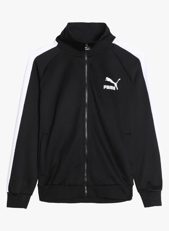 Chaqueta de chándal con cuello alto y cremallera Negro Puma