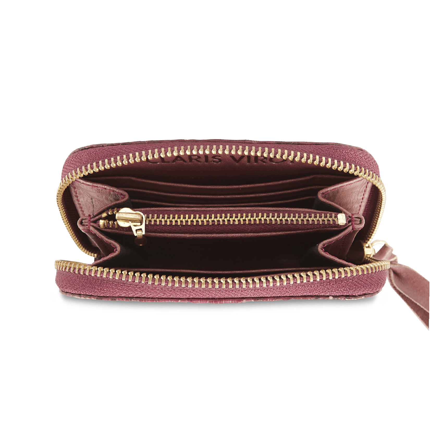 Snakeskin wallet CLARIS VIROT Red