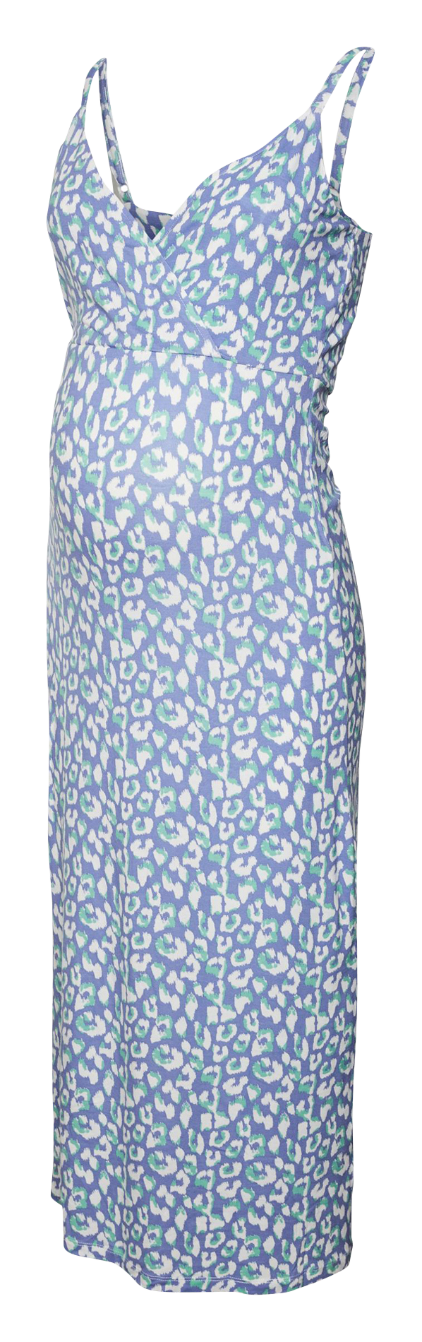Long maternity dress MAMALICIOUS Blue