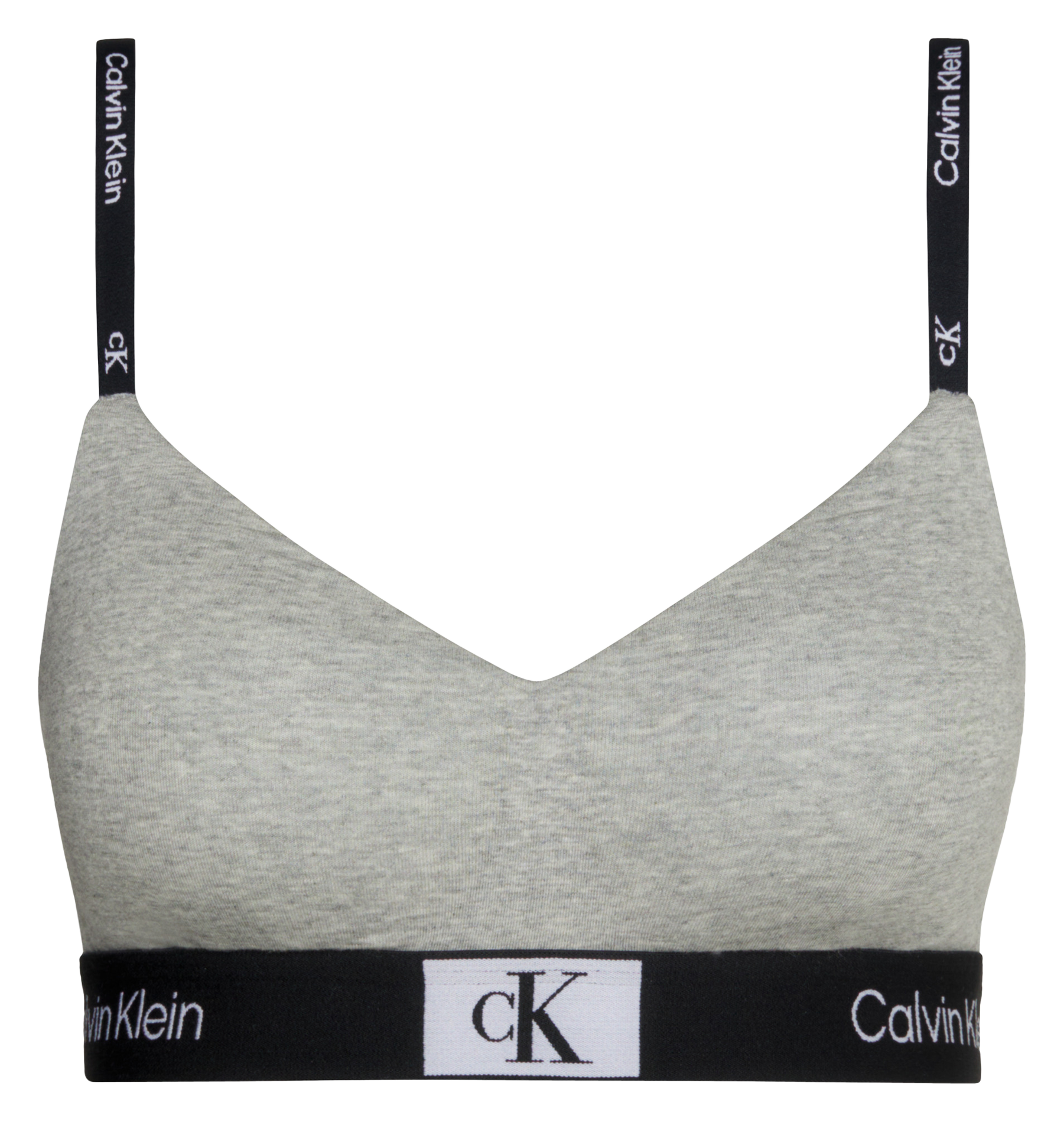 Brassière en coton mélangé CALVIN KLEIN UNDERWEAR Gris