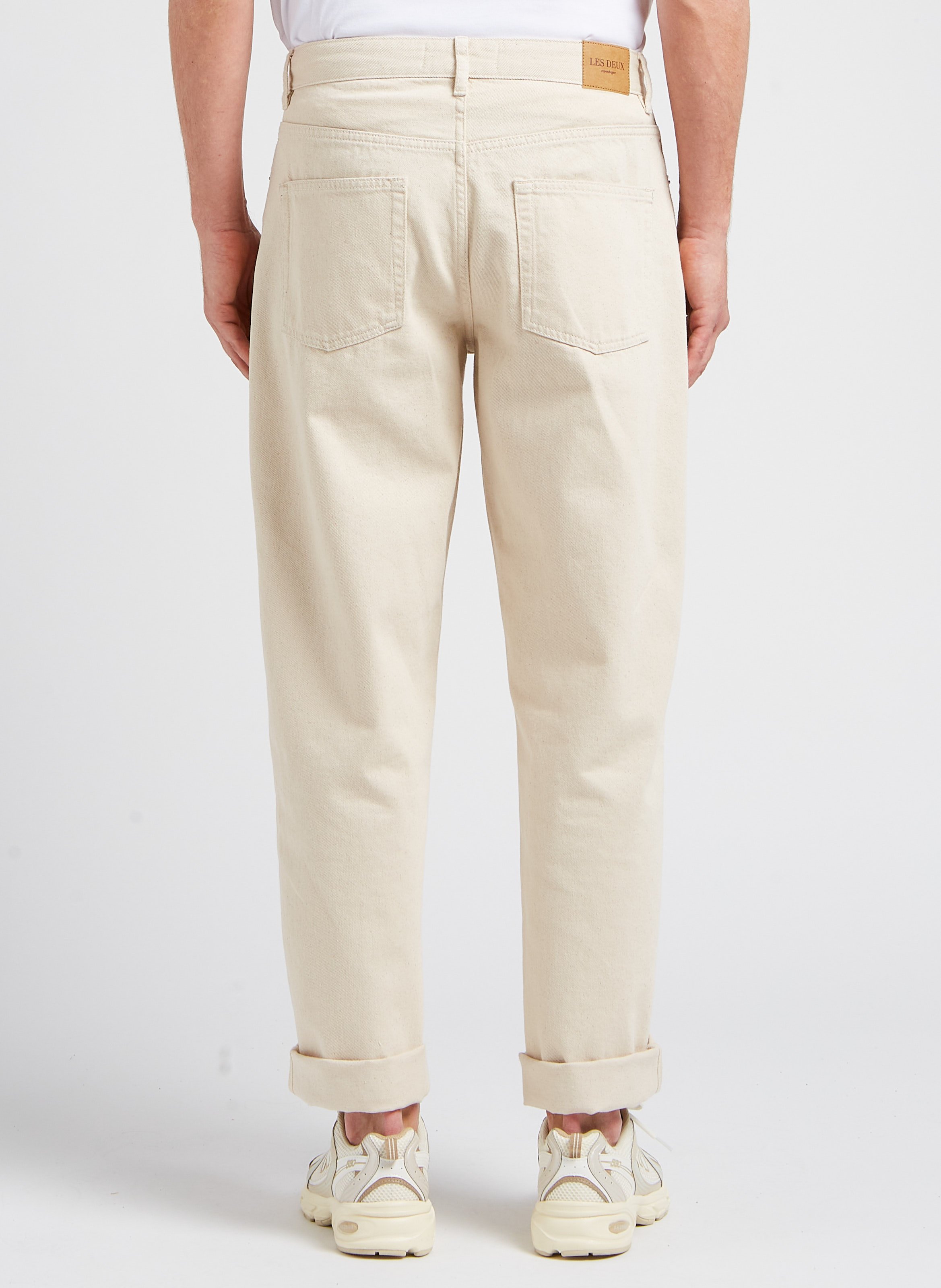 Casual jeans van biokatoen LES DEUX Beige