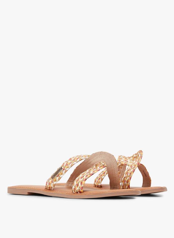 Flat Braided Sandals Jaune multi Les Tropeziennes Par M.belarbi