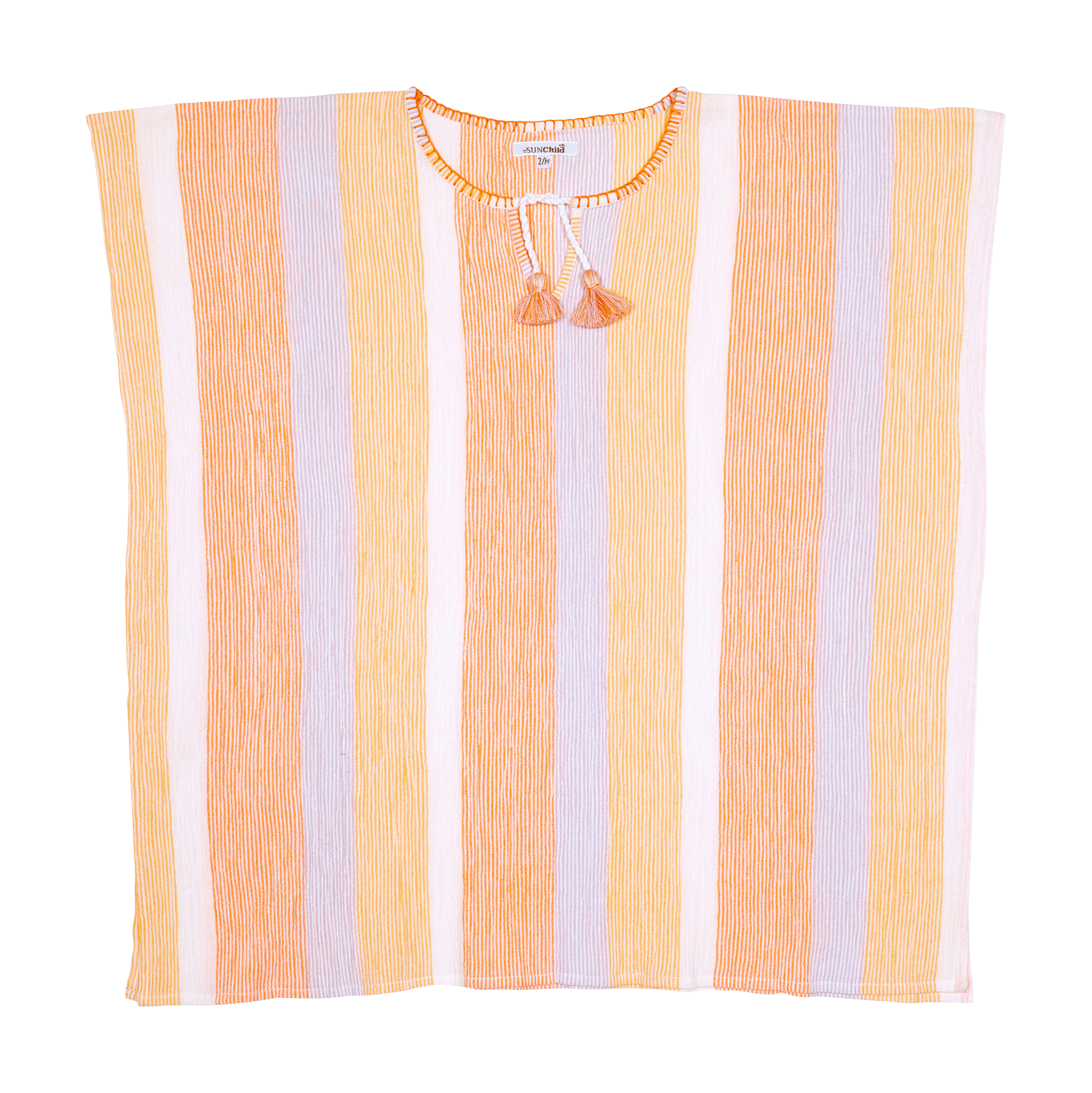 Poncho en coton SUNCHILD Orange