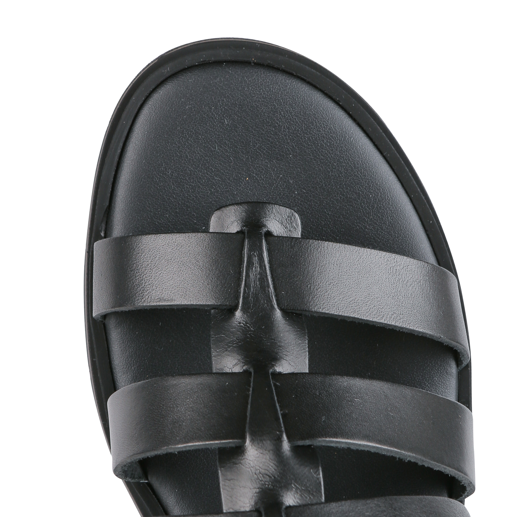 Ledersandalen mit Absatz LES TROPEZIENNES PAR M.BELARBI Schwarz