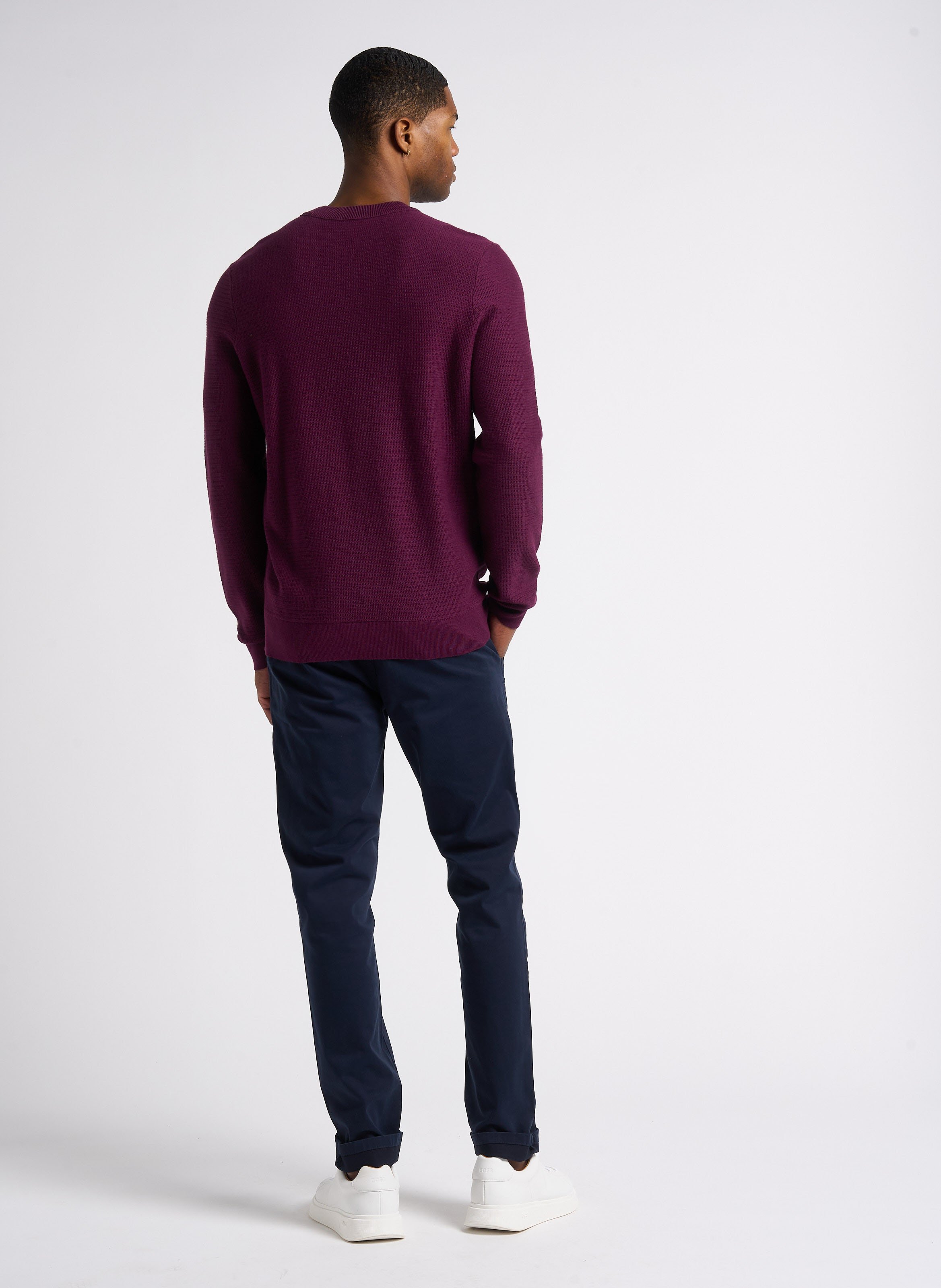 Stretch cotton chinos BOSS Blue