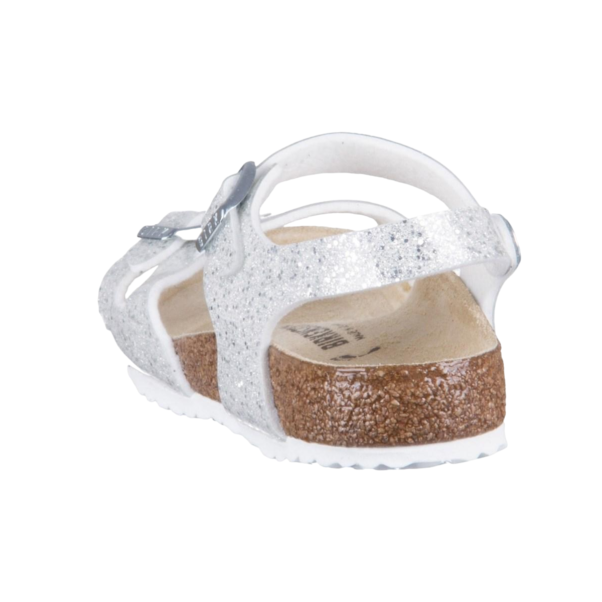 Faux leather sandals BIRKENSTOCK White