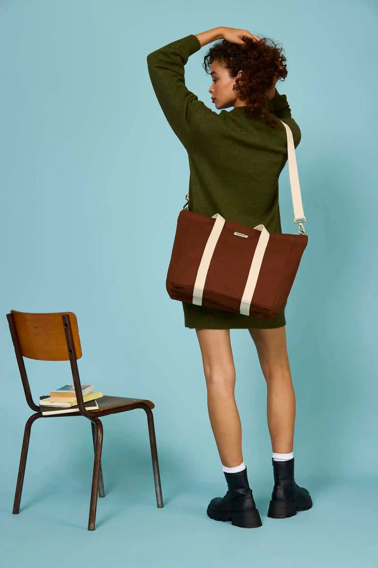 Cotton tote bag HINDBAG Brown