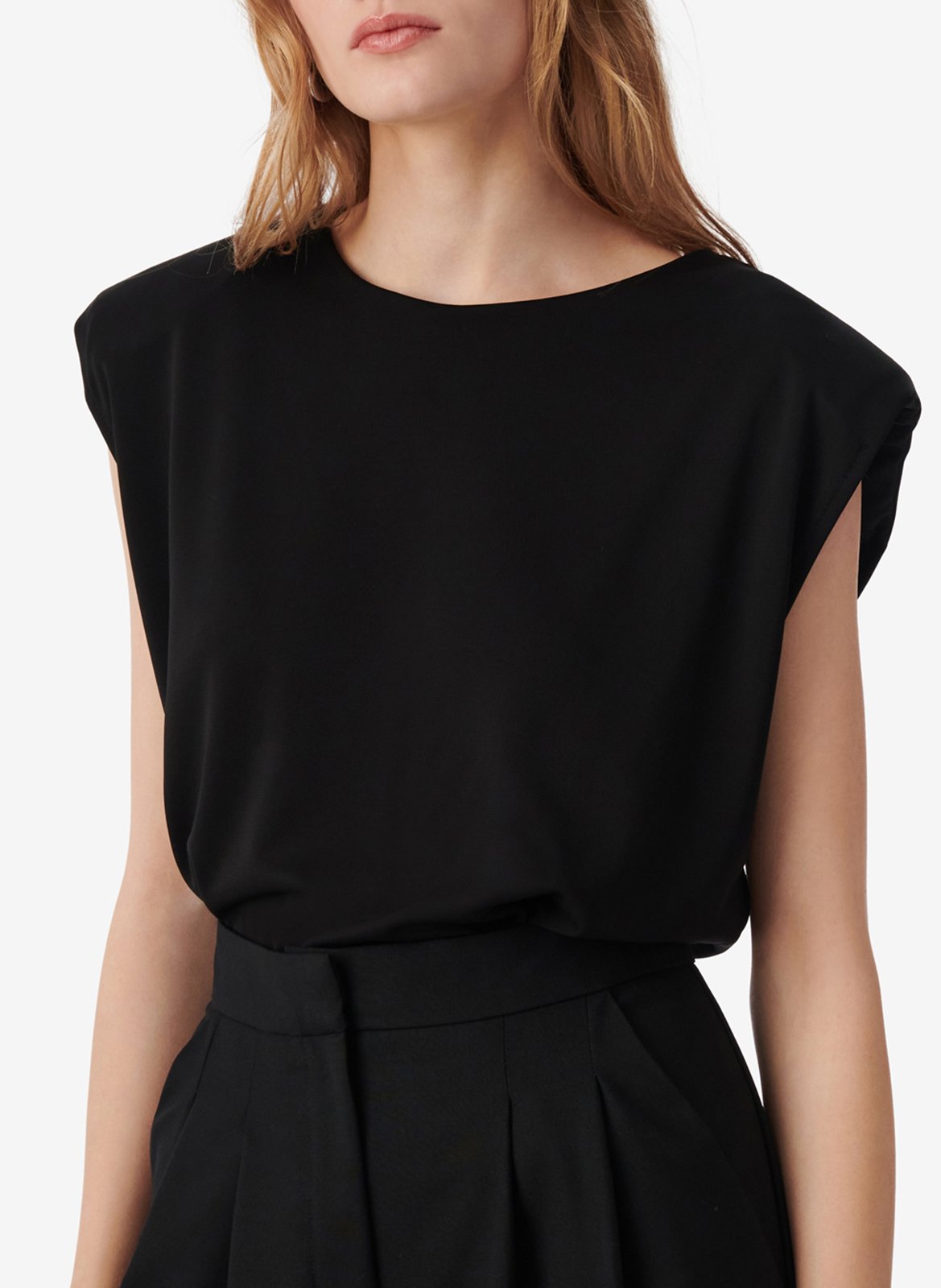 Short-sleeved T-shirt with shoulder pads IRO