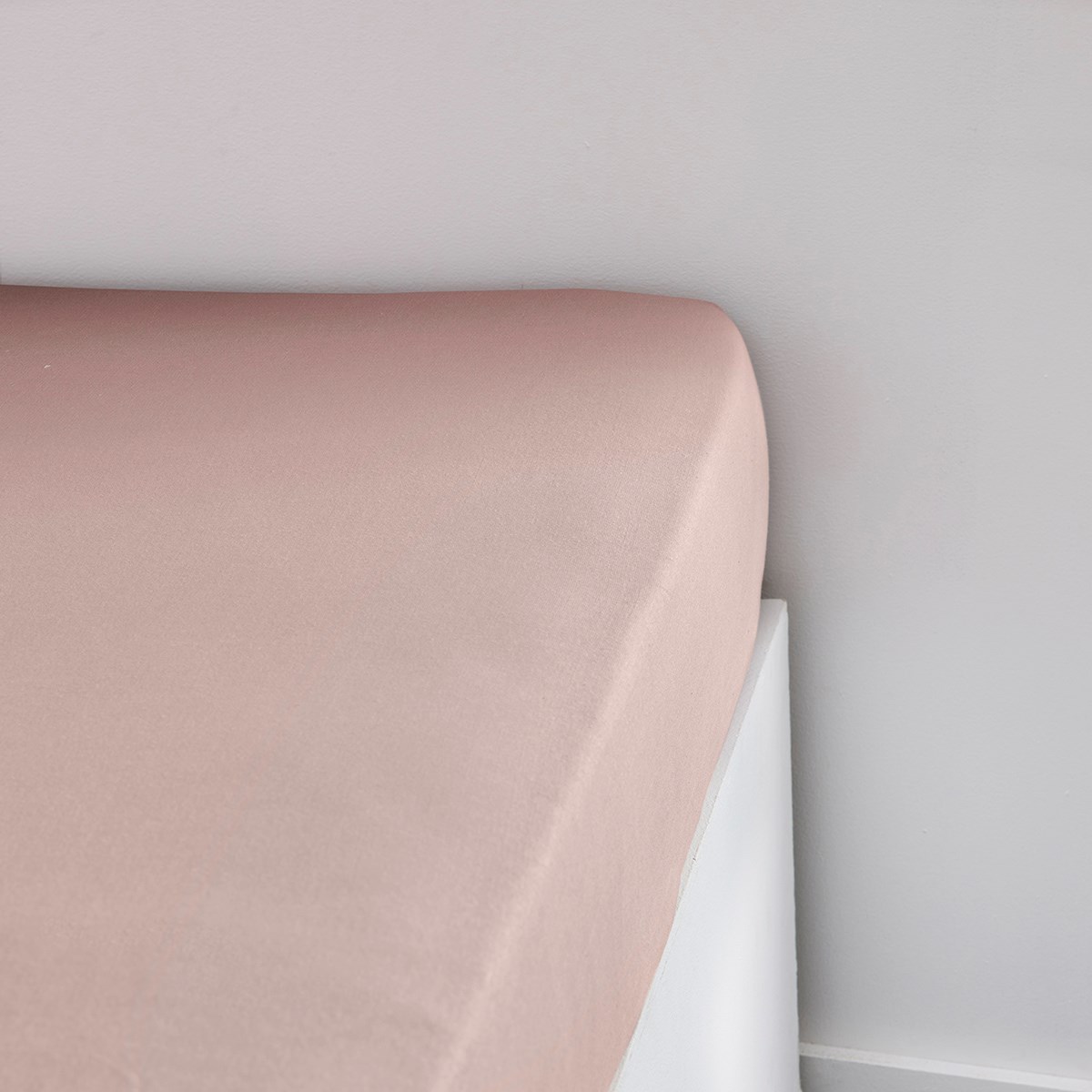 Stretch cotton fitted sheet TODAY LINGE DE MAISON Pink