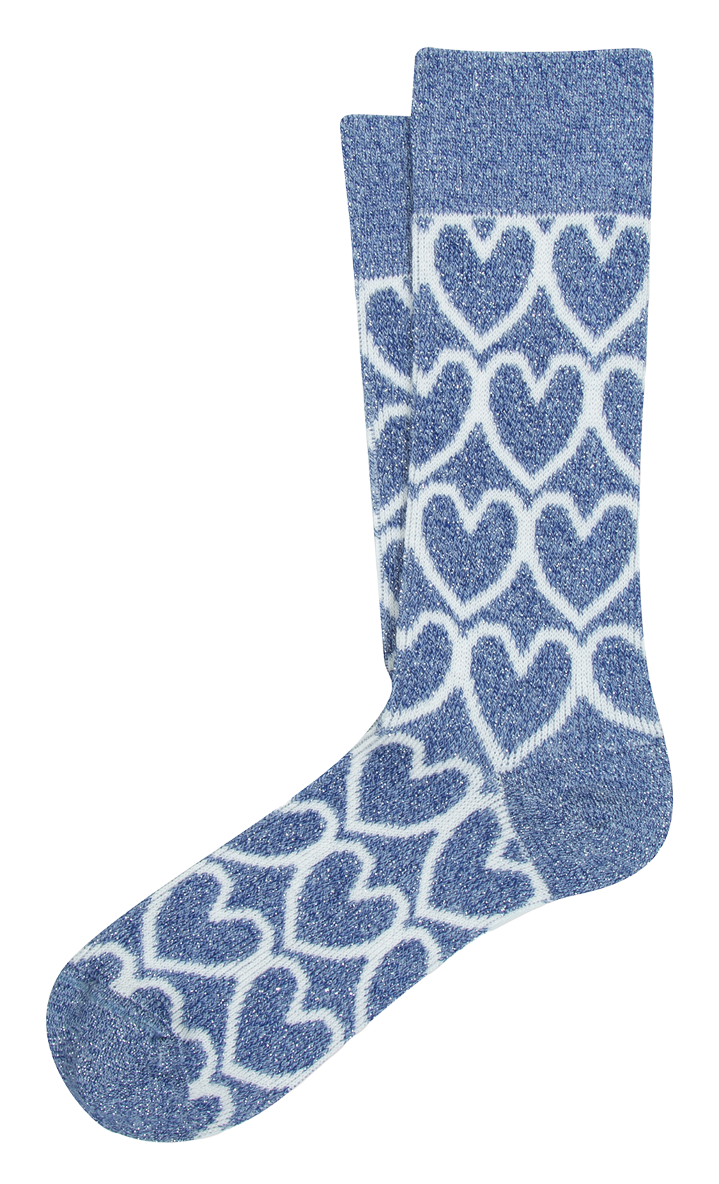 Chaussettes imprimées en coton bio mélangé ANT45 Bleu