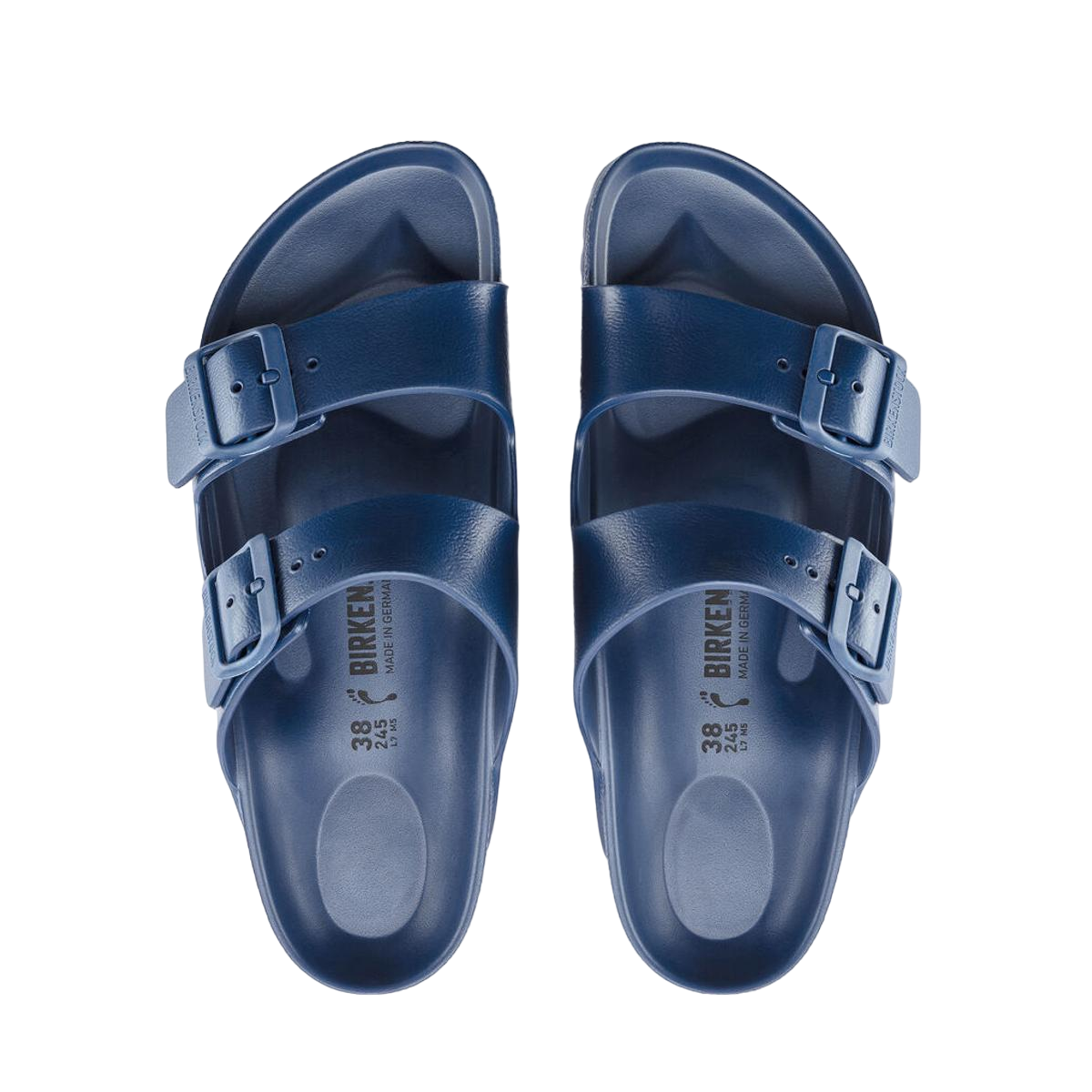 Faux leather sandals BIRKENSTOCK Blue