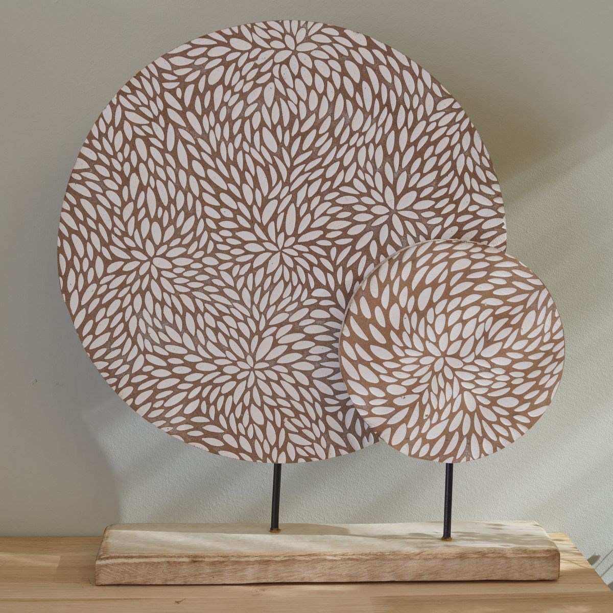 Wooden decorative object to place FACTORY Beige