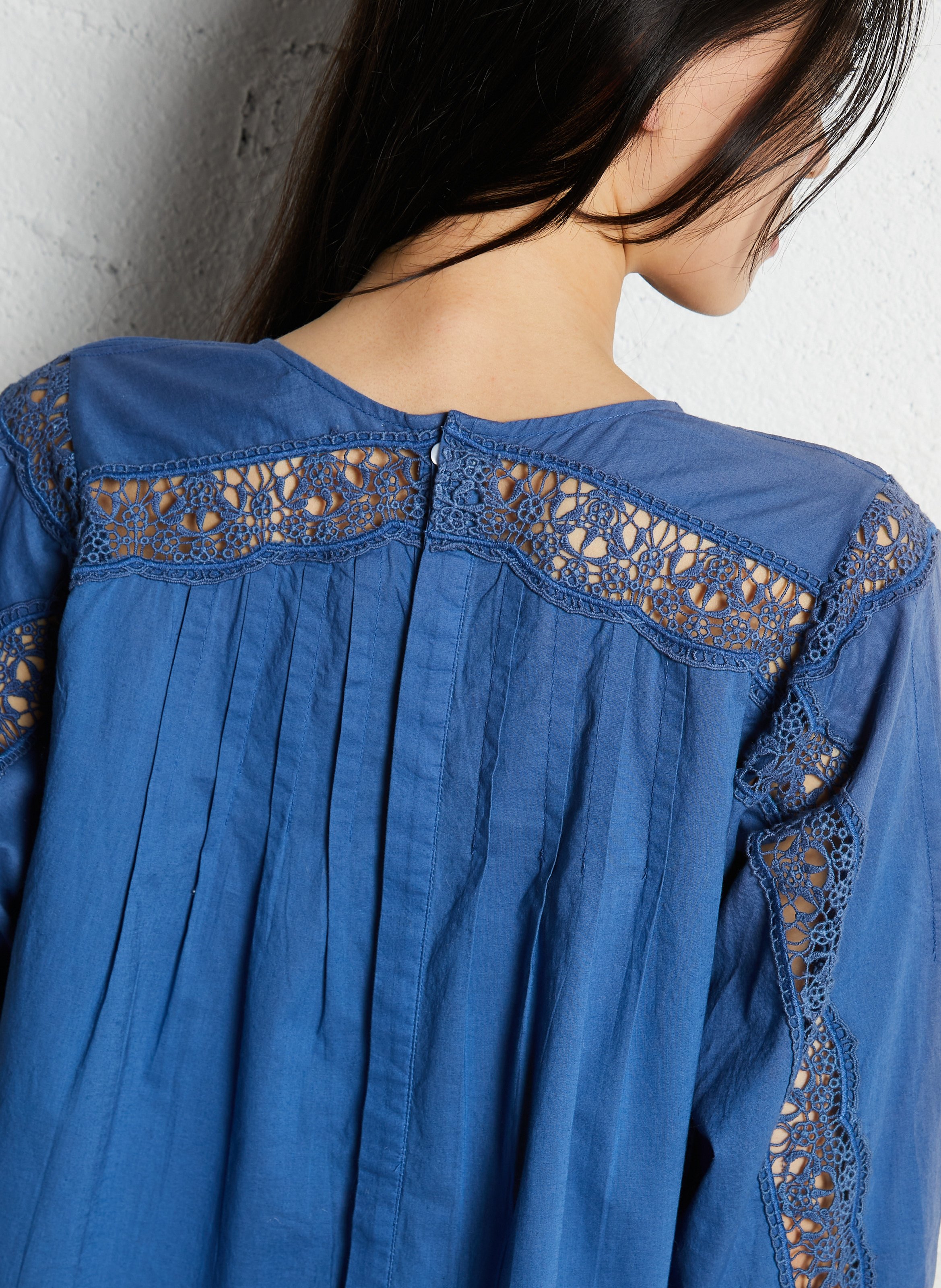 Capri plain oversized shirt LOUISE MISHA Blue