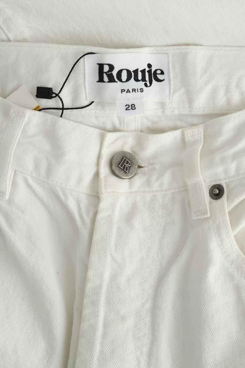 Cotton skinny jeans ROUJE - Seconde Main White