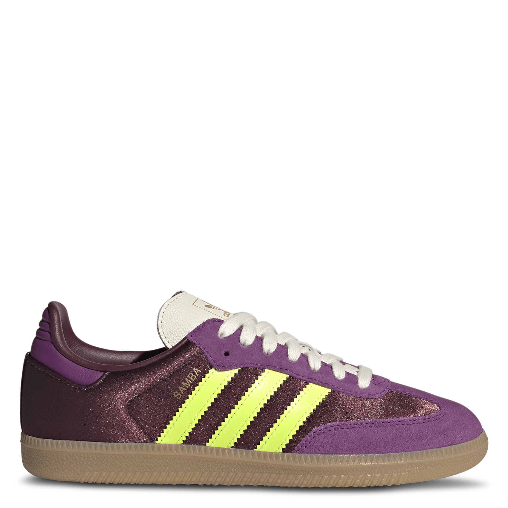 Contrasting leather-effect low-top sneakers ADIDAS Purple