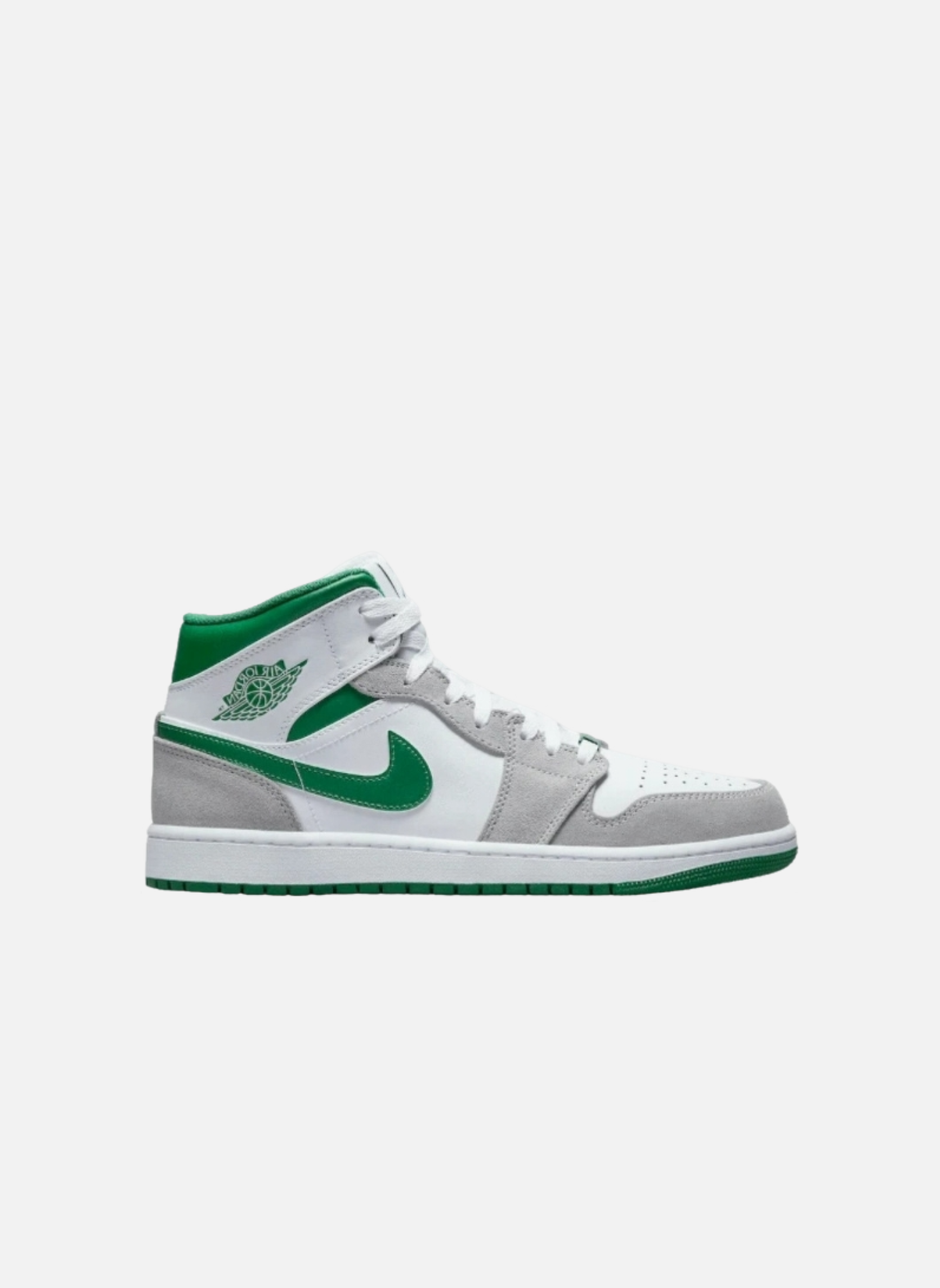 High-top leather sneakers Jordan Green