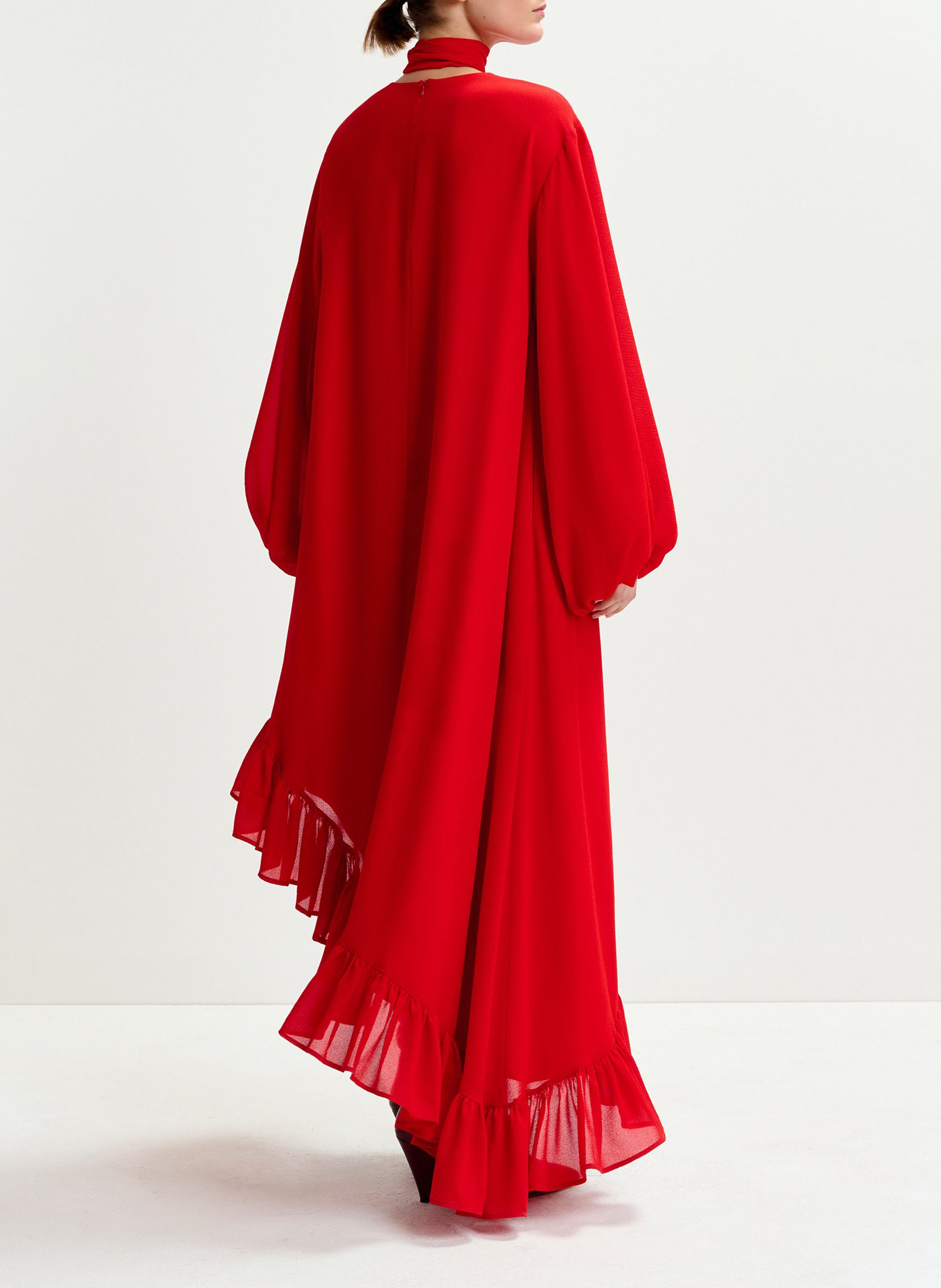 Robe longue en fibres recyclées mélangées ESSENTIEL ANTWERP Rouge