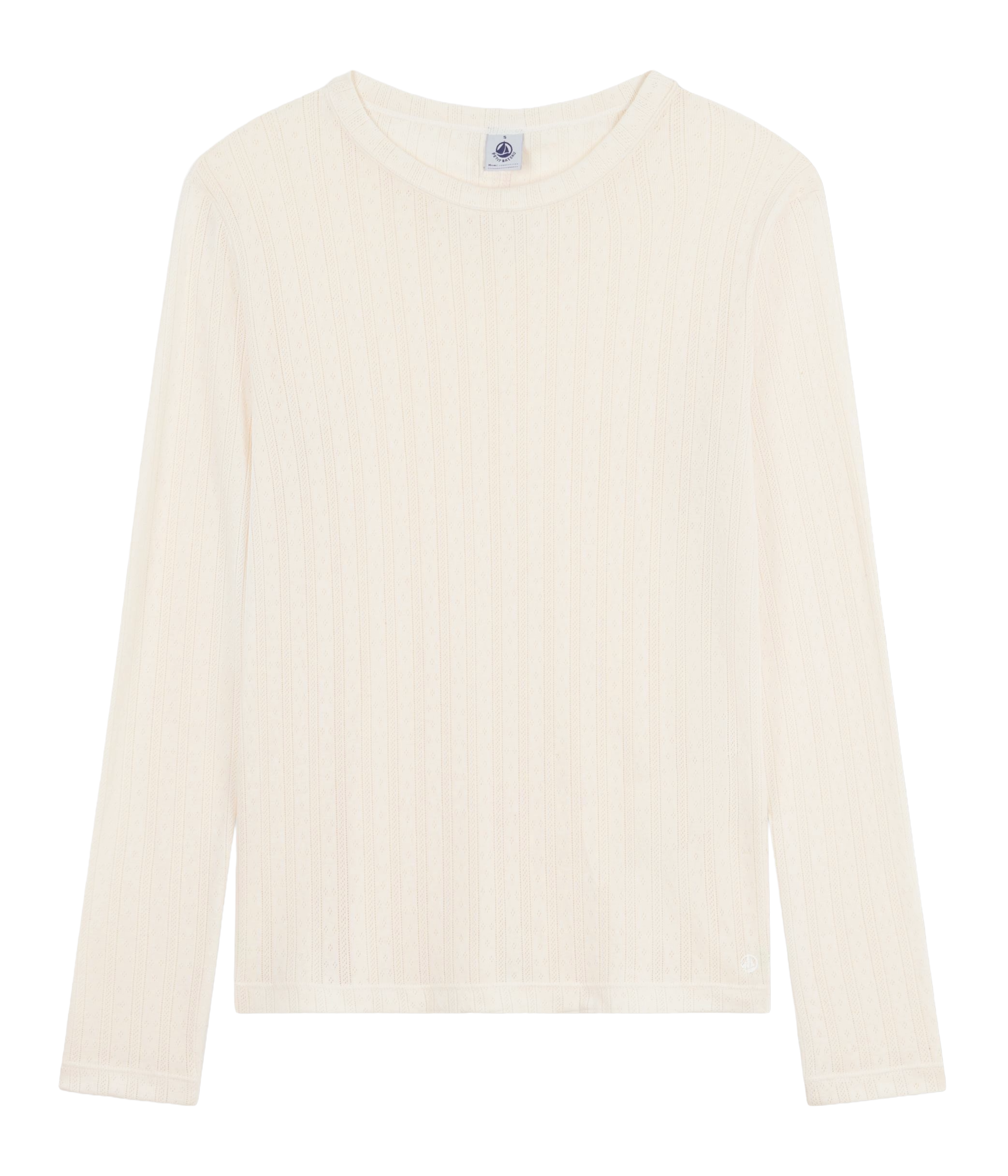 Tee-shirt ajusté en coton PETIT BATEAU Blanc