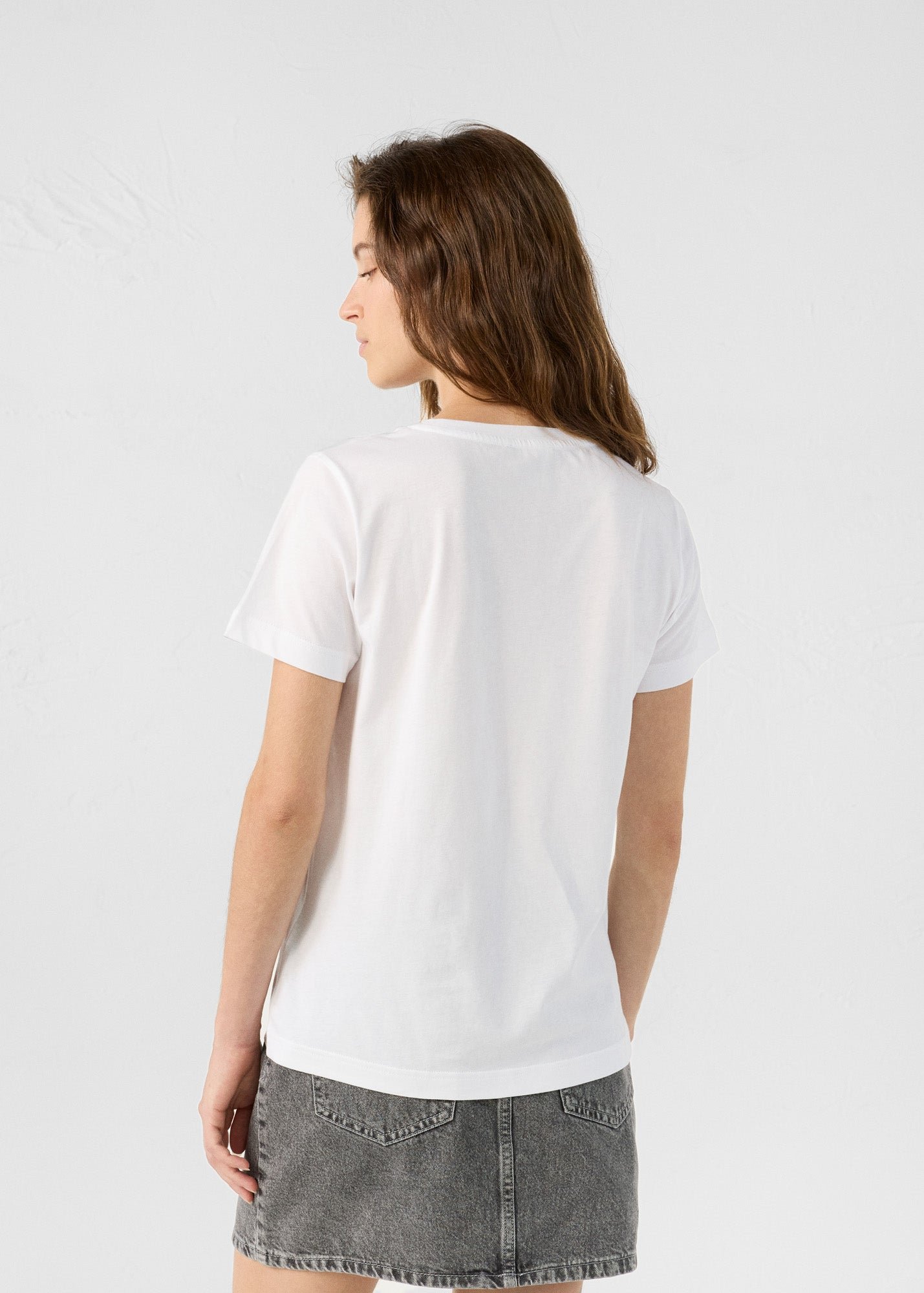 Lucia round neck t-shirt JOTT White