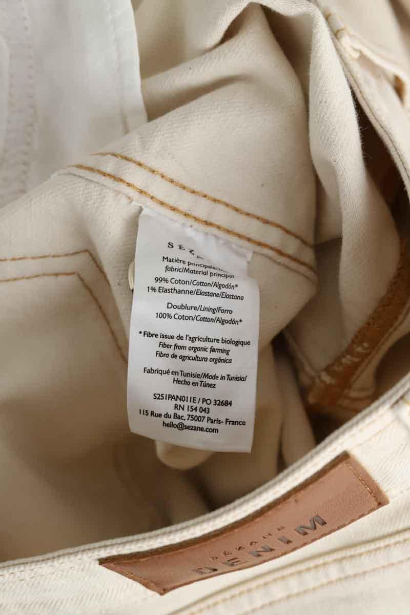 Wide-leg cotton jeans SEZANE - Seconde main Beige