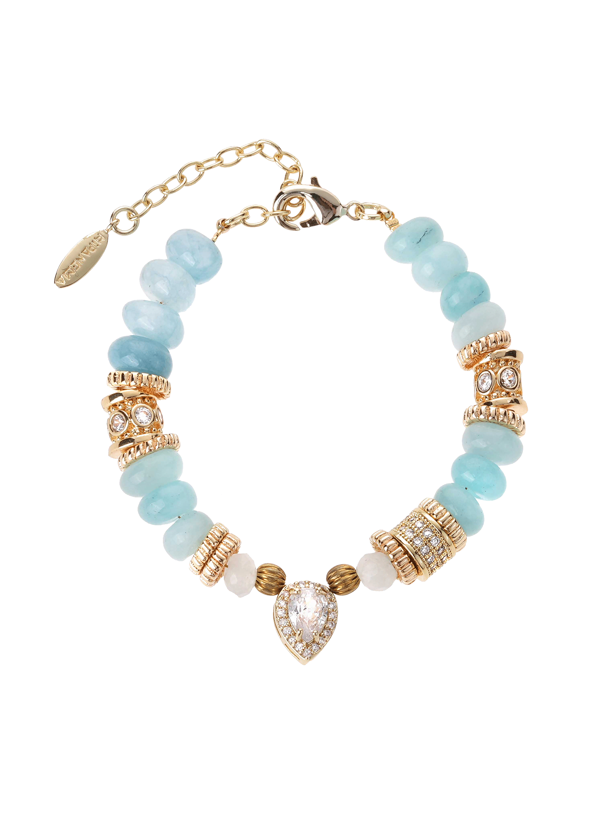 Adjustable bead bracelet HIPANEMA Blue