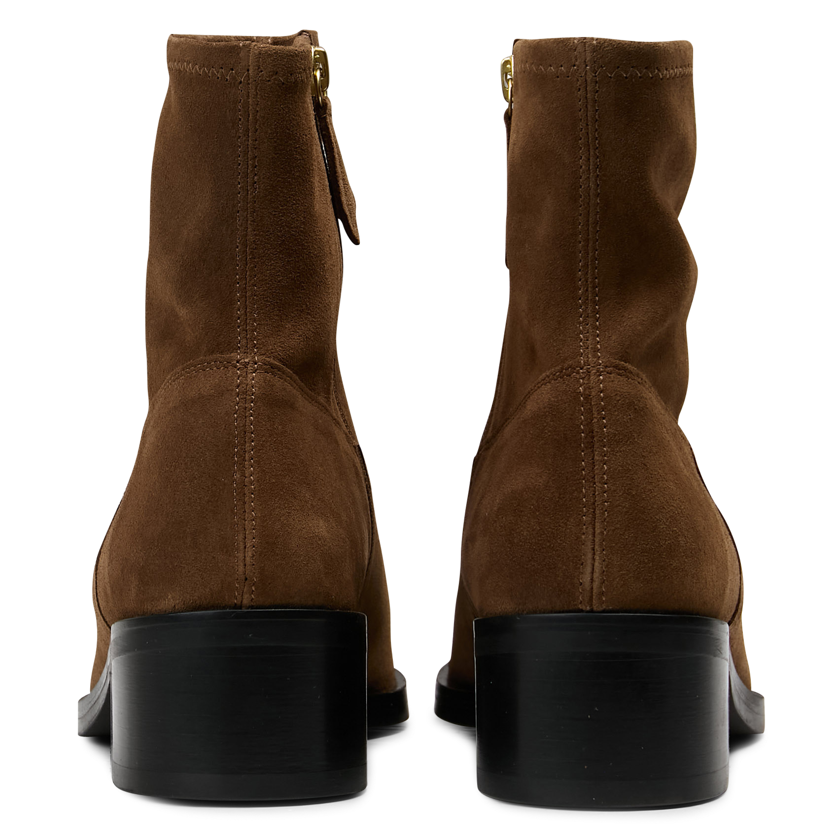 Bottines en cuir velours RIVECOUR Marron