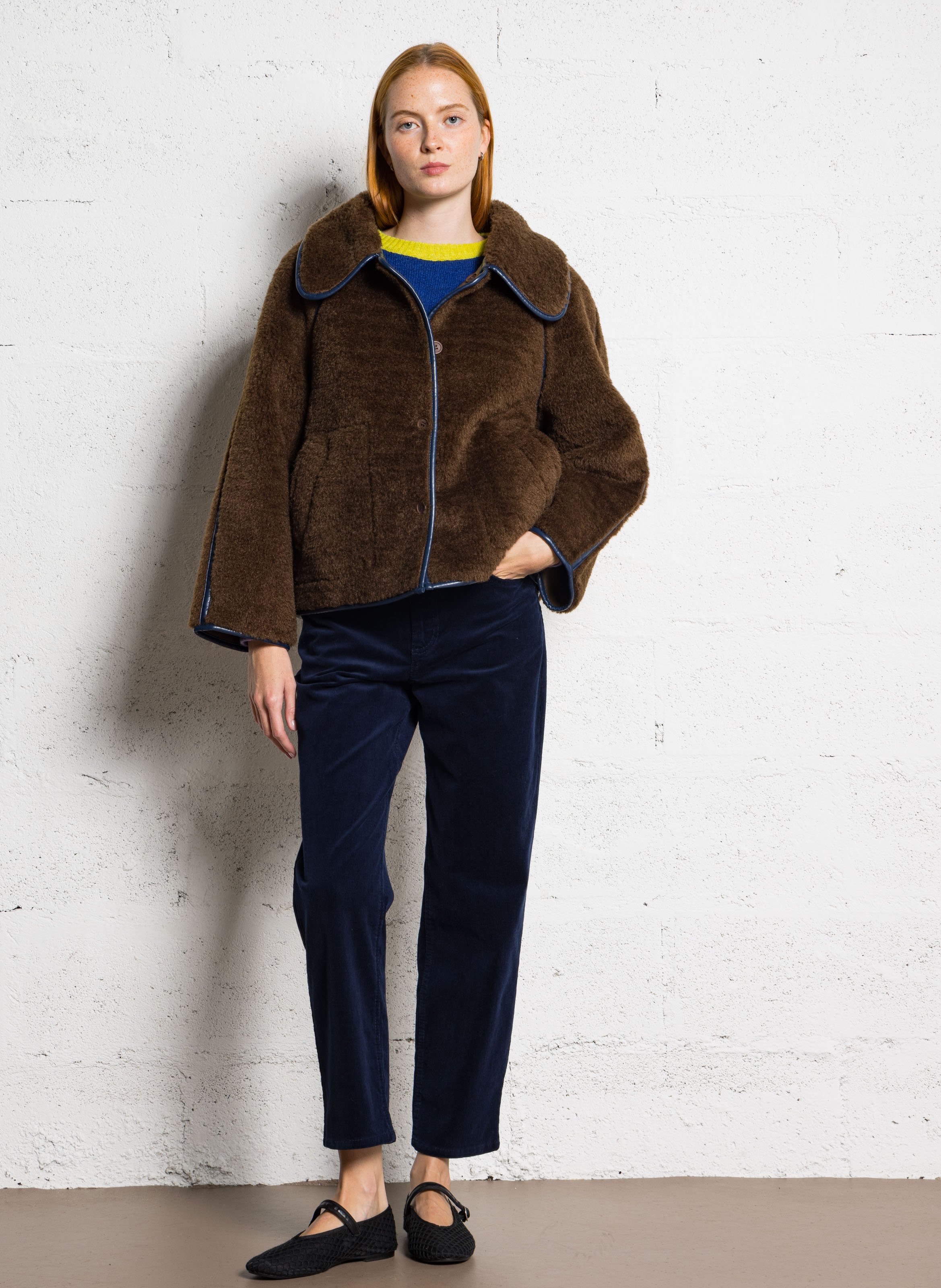 Cotton-blend bucket hat BENSIMON Blue