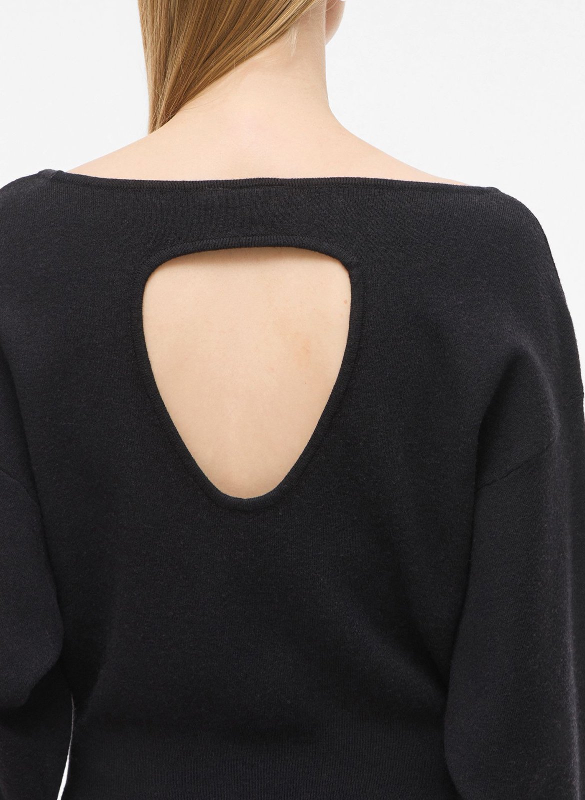 Midi dress with asymmetric neckline ROUGE EDIT Grey