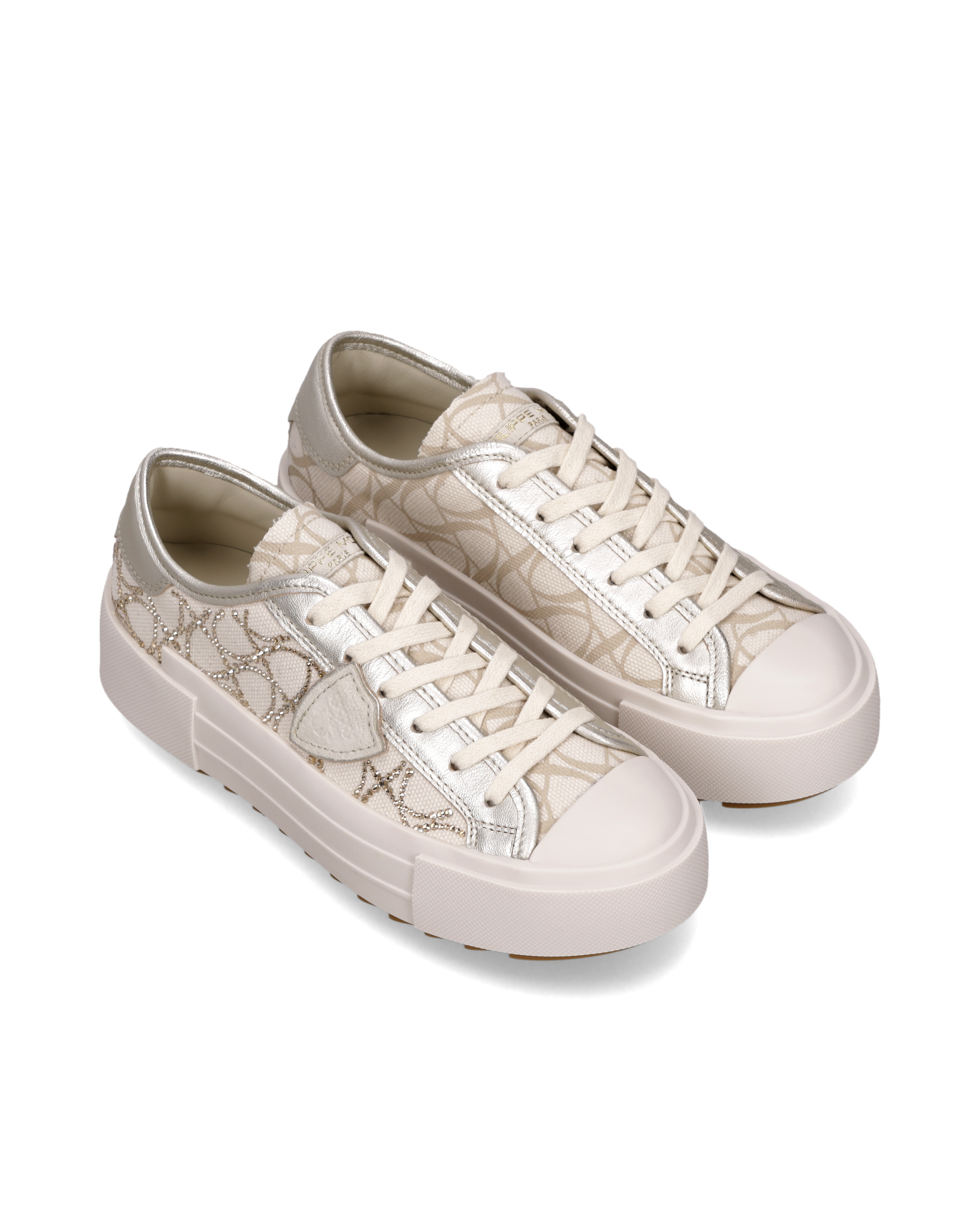 Paris High Top Sneakers PHILIPPE MODEL Beige