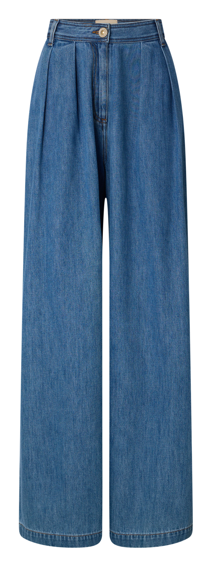 Jean large taille haute en coton SESSUN Bleu