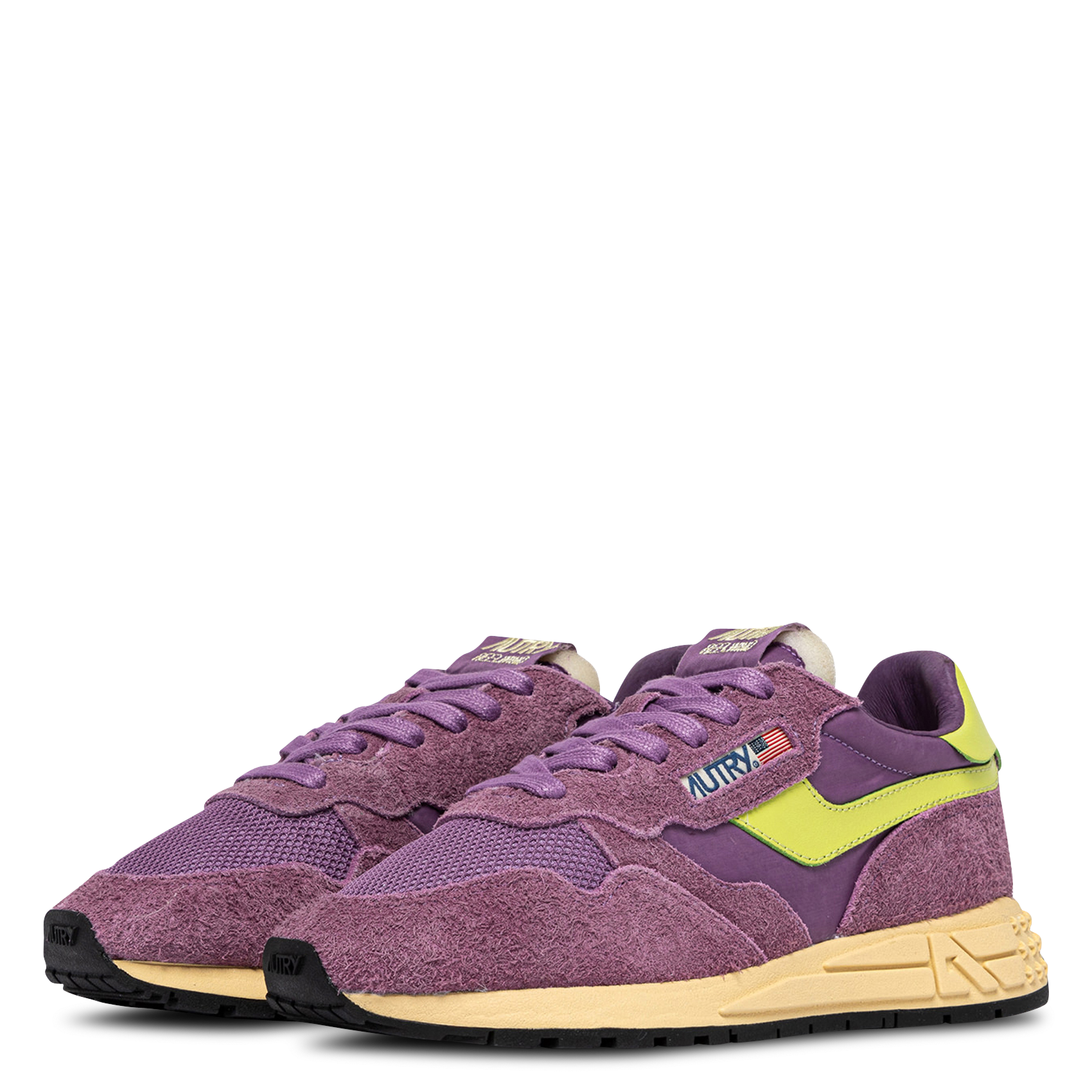 Baskets basses bi-matière AUTRY Violet