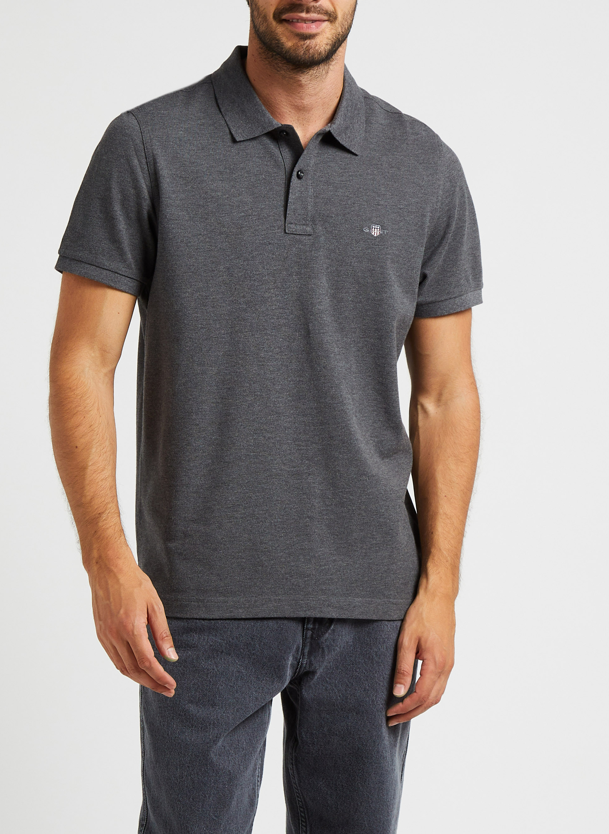 Gerade geschnittenes Poloshirt aus Baumwolle mit klassischem Kragen GANT