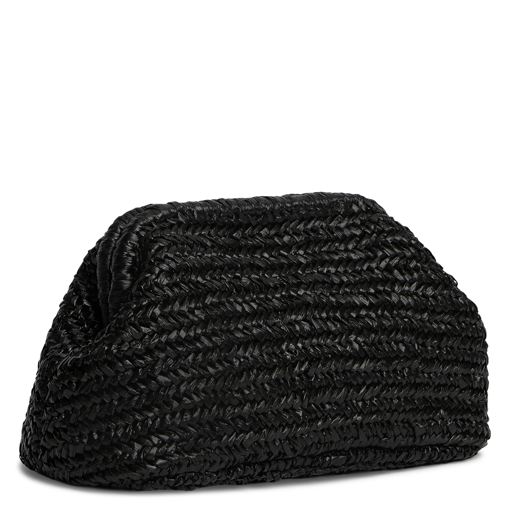 Braided clutch bag TOMMY HILFIGER Black