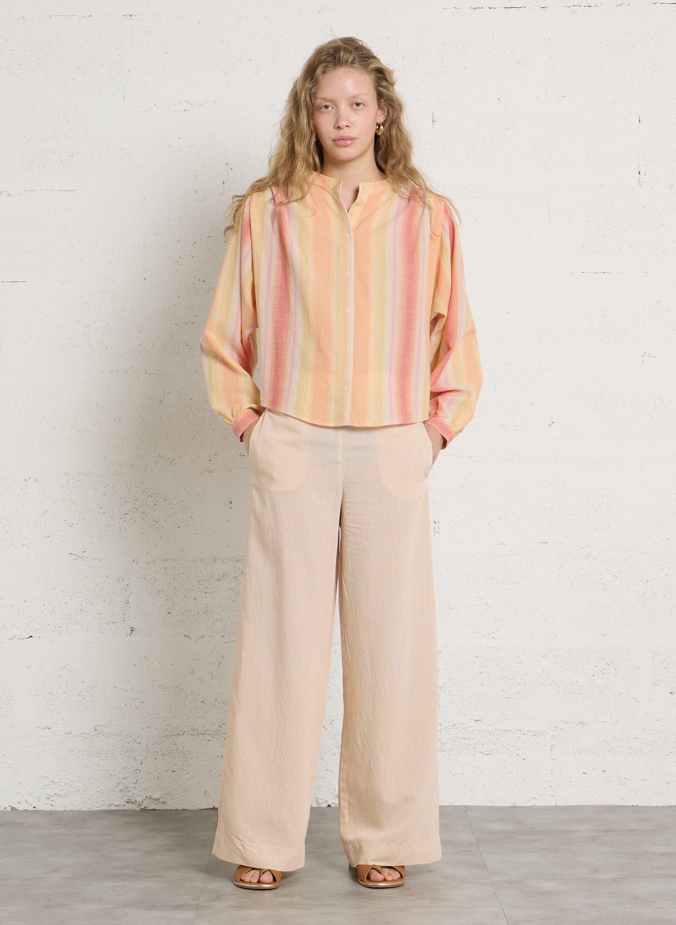 Chemise ample en coton bio SACRECOEUR Multicolore