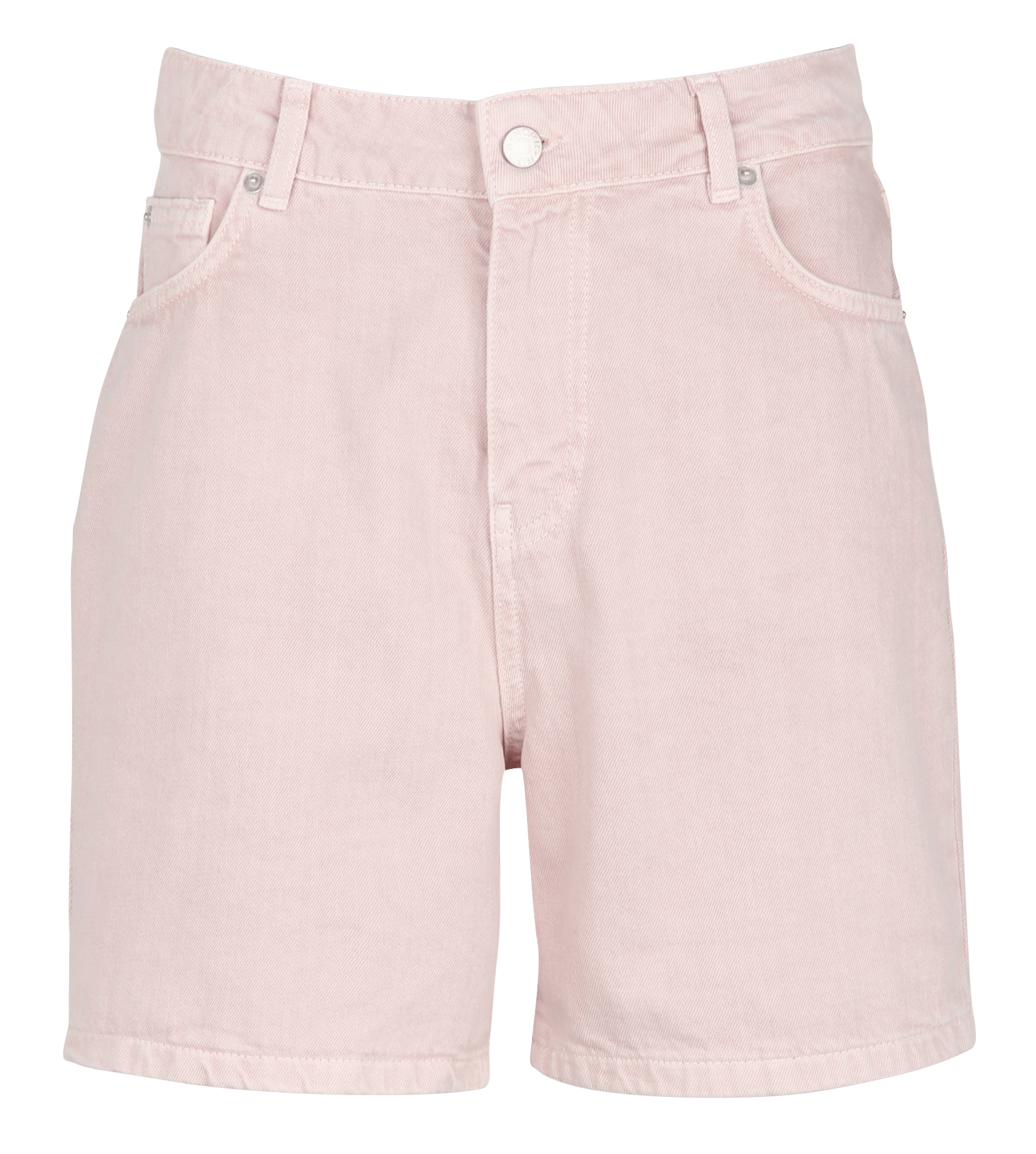 Short largo de algodón orgánico y algodón. NORR Rosa