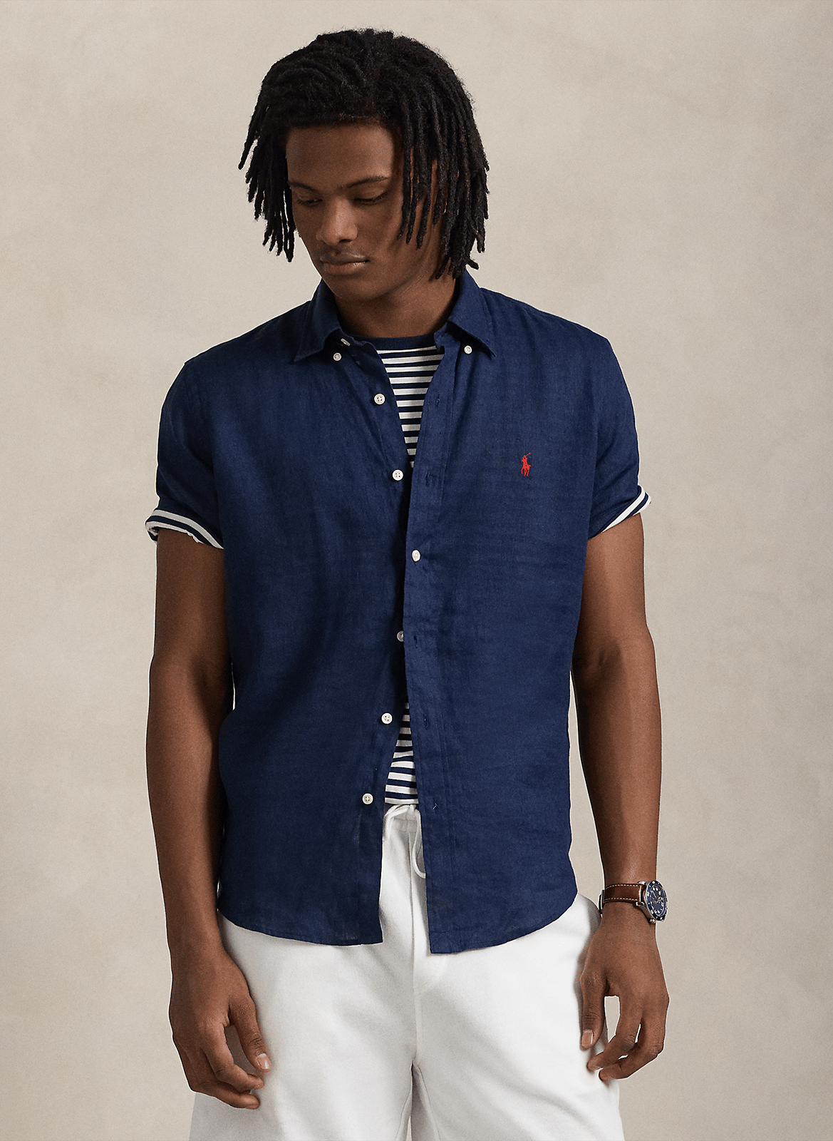 Regular-Fit-Hemd - Leinen POLO RALPH LAUREN