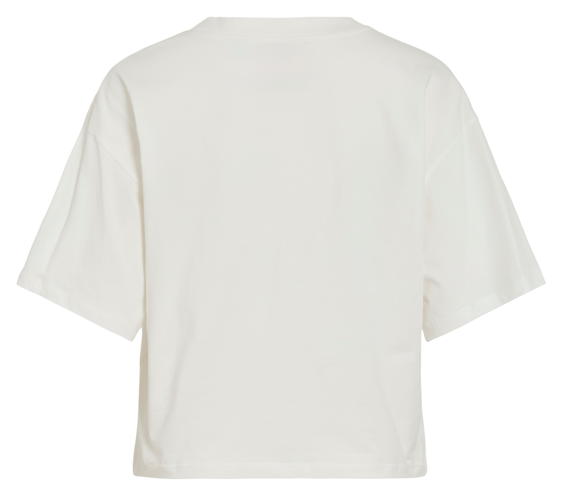 Round-neck organic cotton T-shirt VILA White