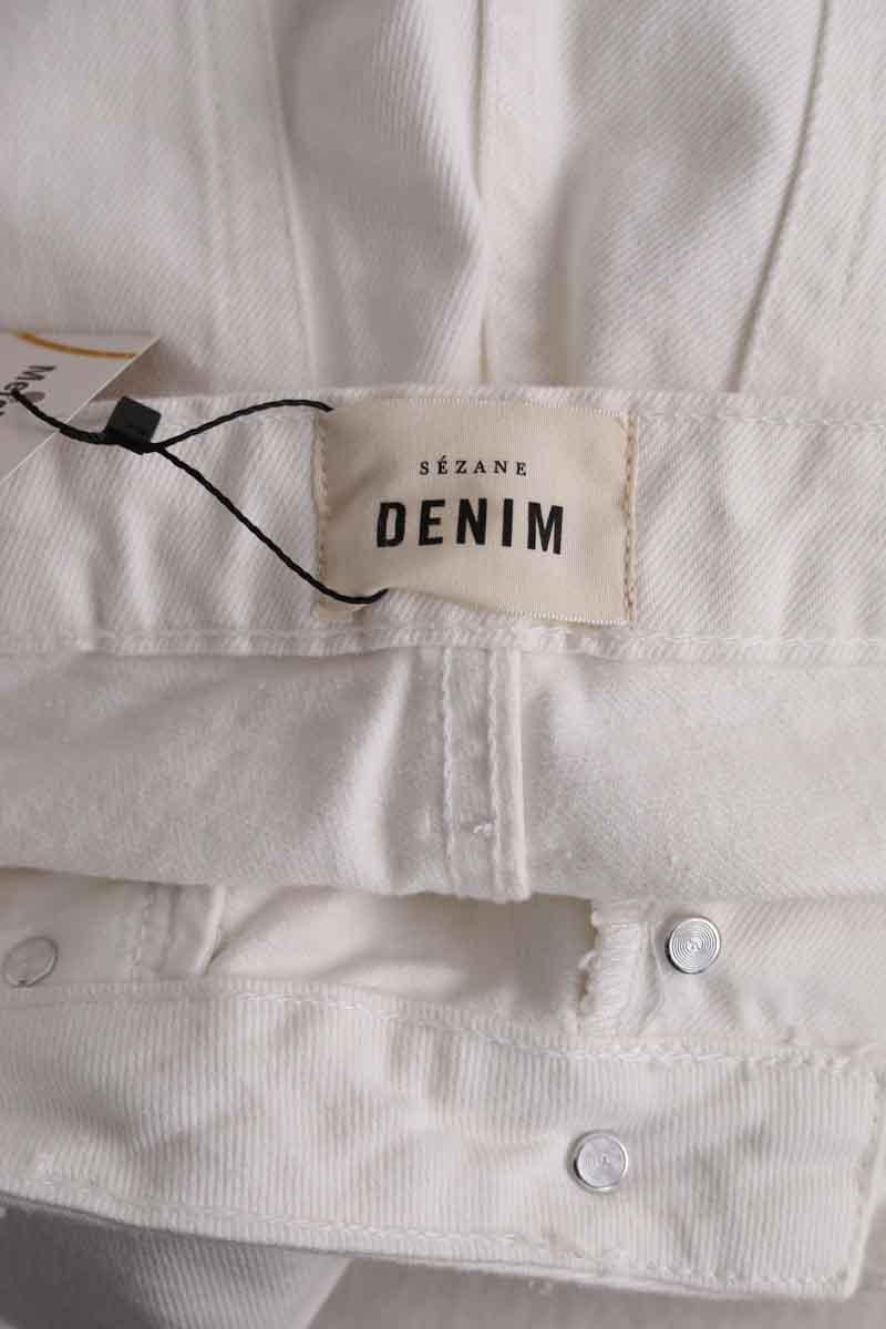 Jean boyfriend SEZANE - Seconde main Blanc