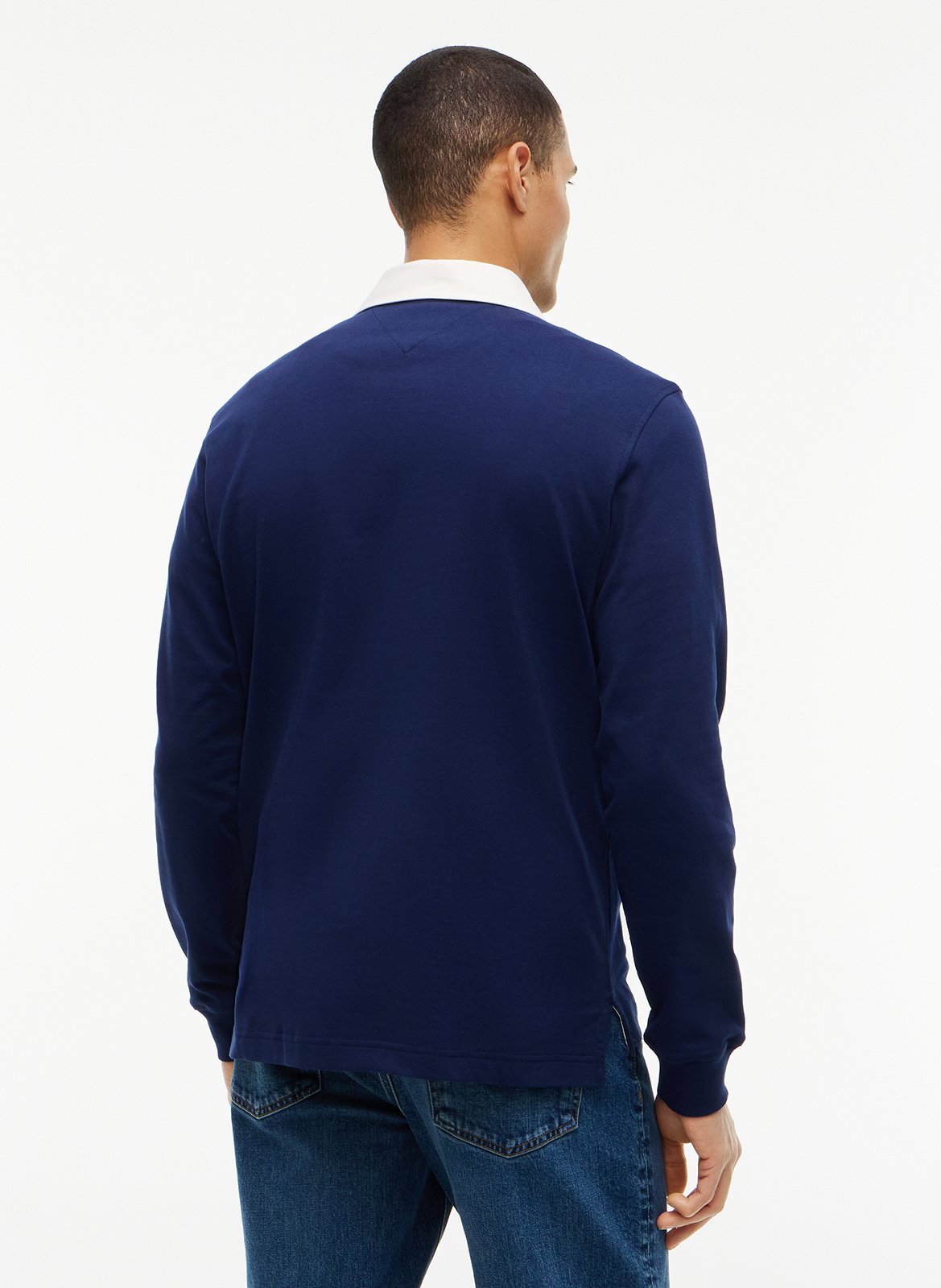 Polo recto de manga larga liso TOMMY HILFIGER Azul