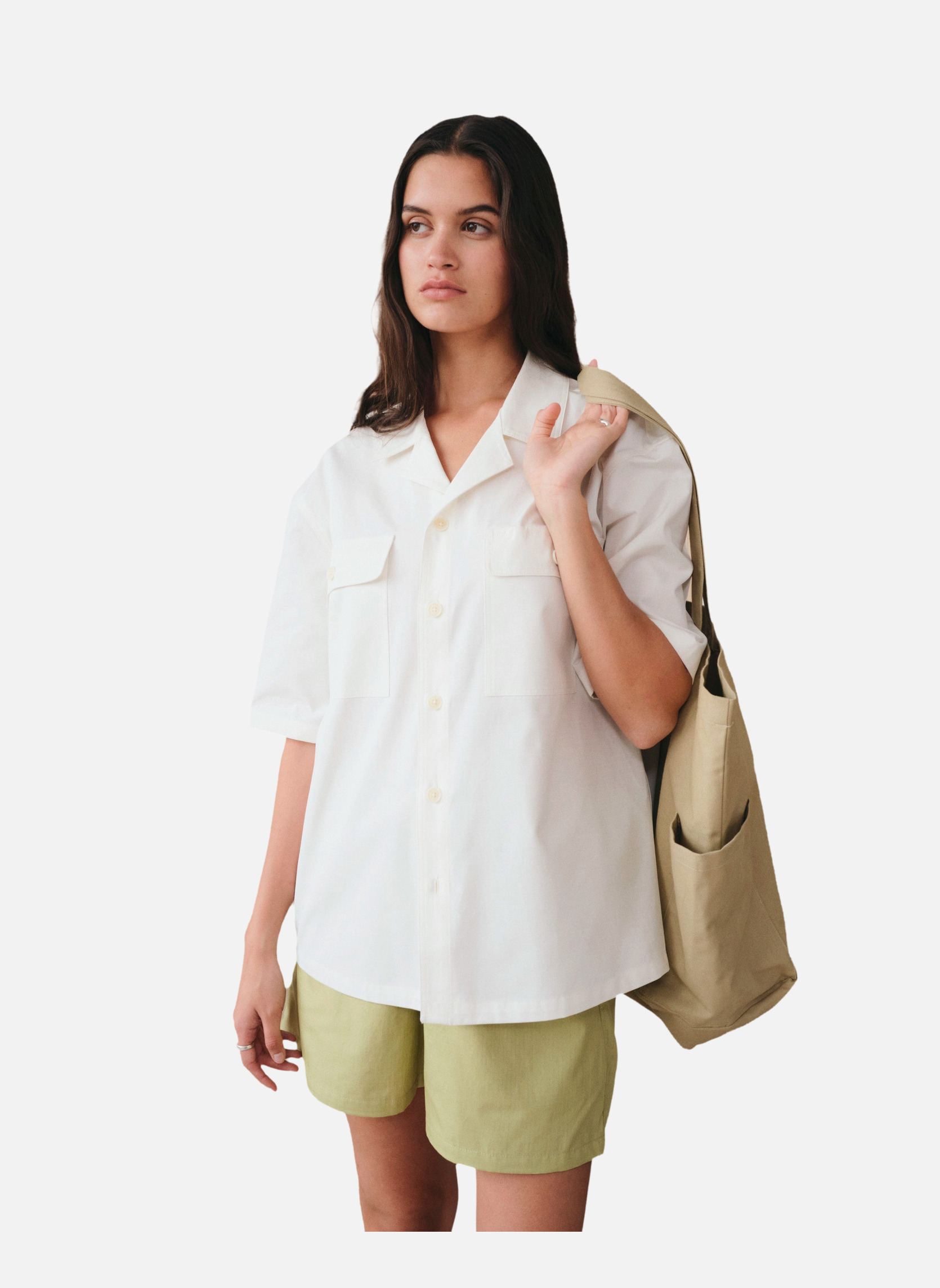 Elasticated shorts in pistachio Malibu Noyoco Green