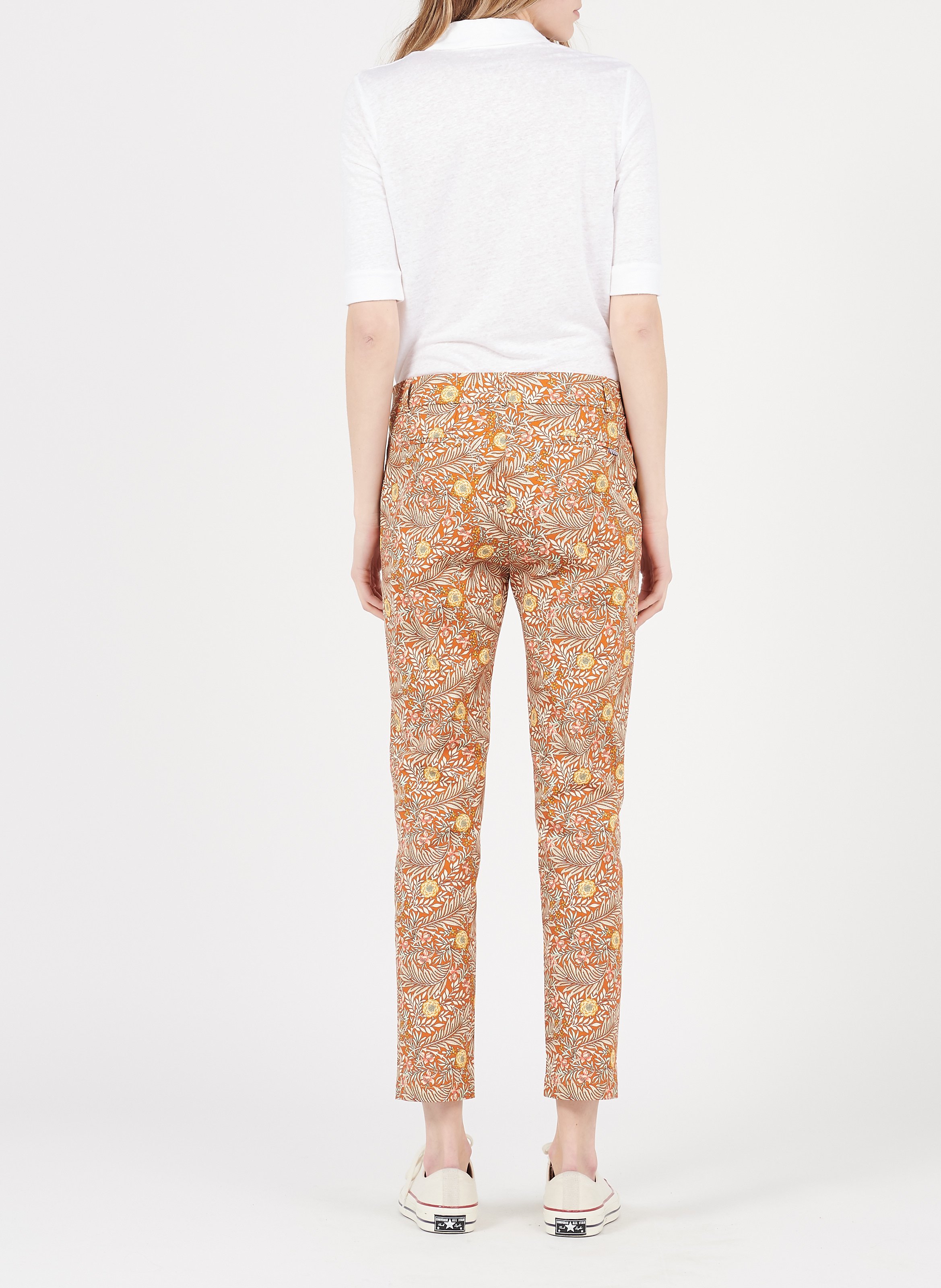 Linen-blend shirt with classic collar MAJESTIC FILATURES White