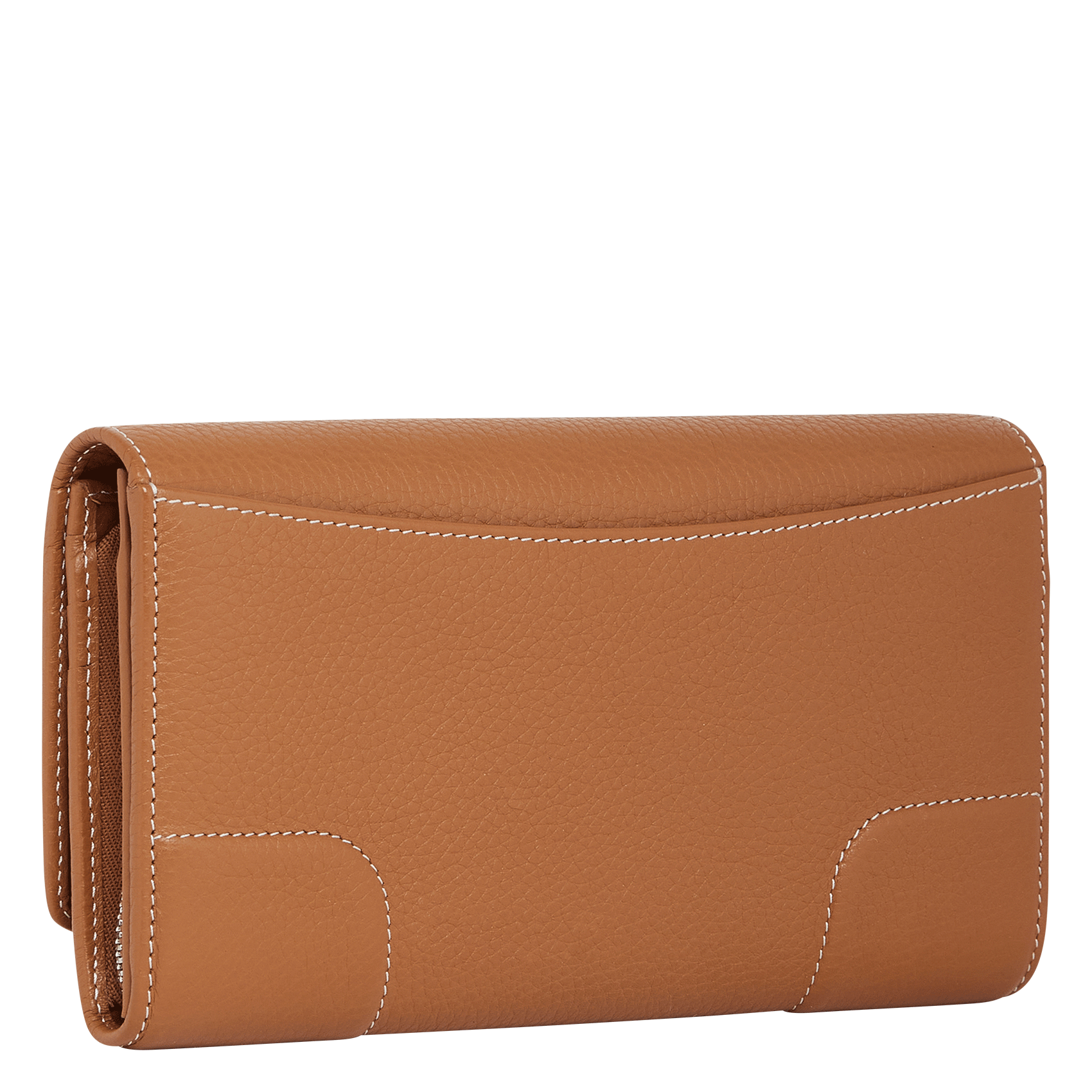 Grand portefeuille en cuir grainé  LE TANNEUR Marron