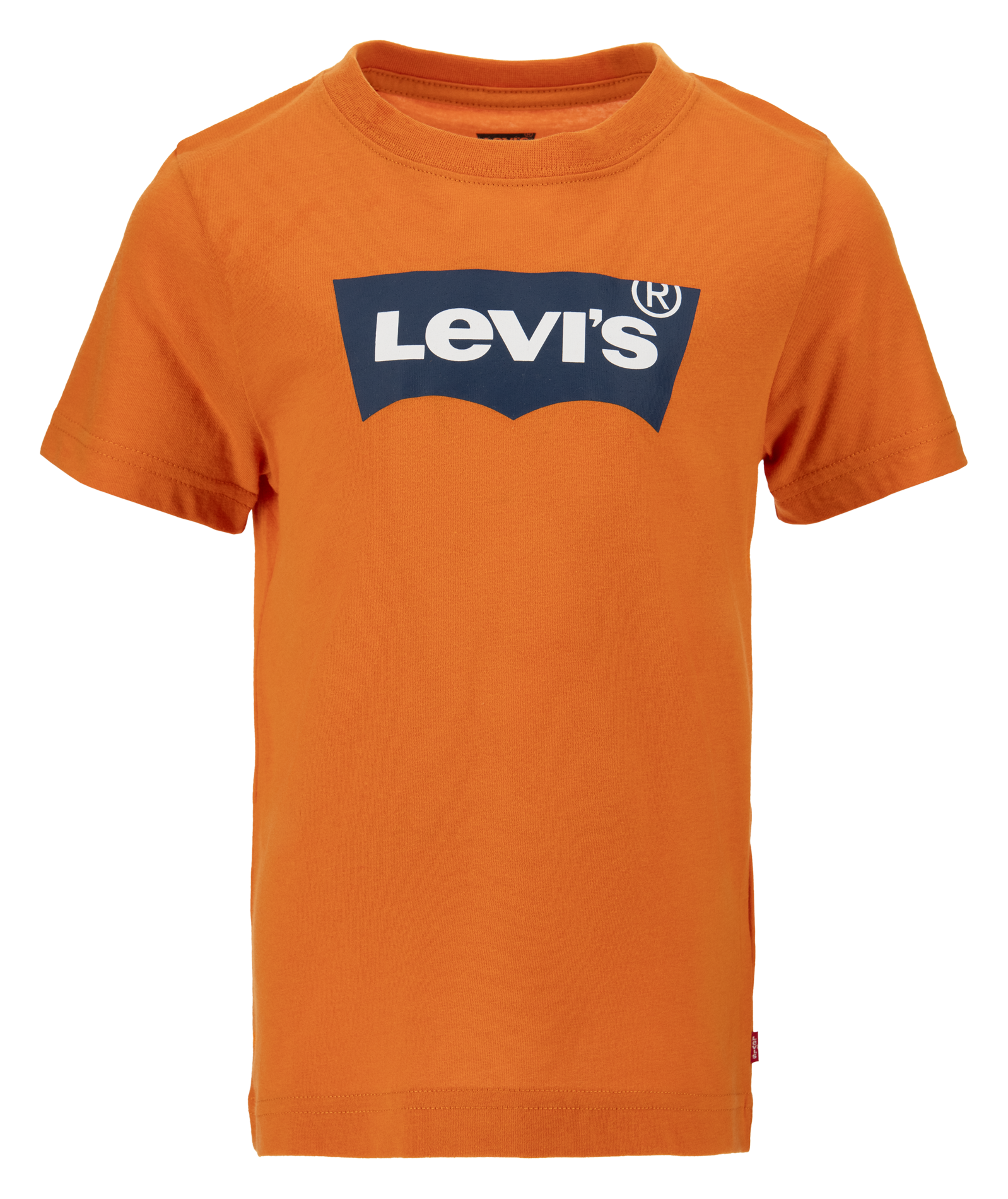 Tee-shirt col rond sérigraphié en coton mélangé LEVI'S KIDS Orange