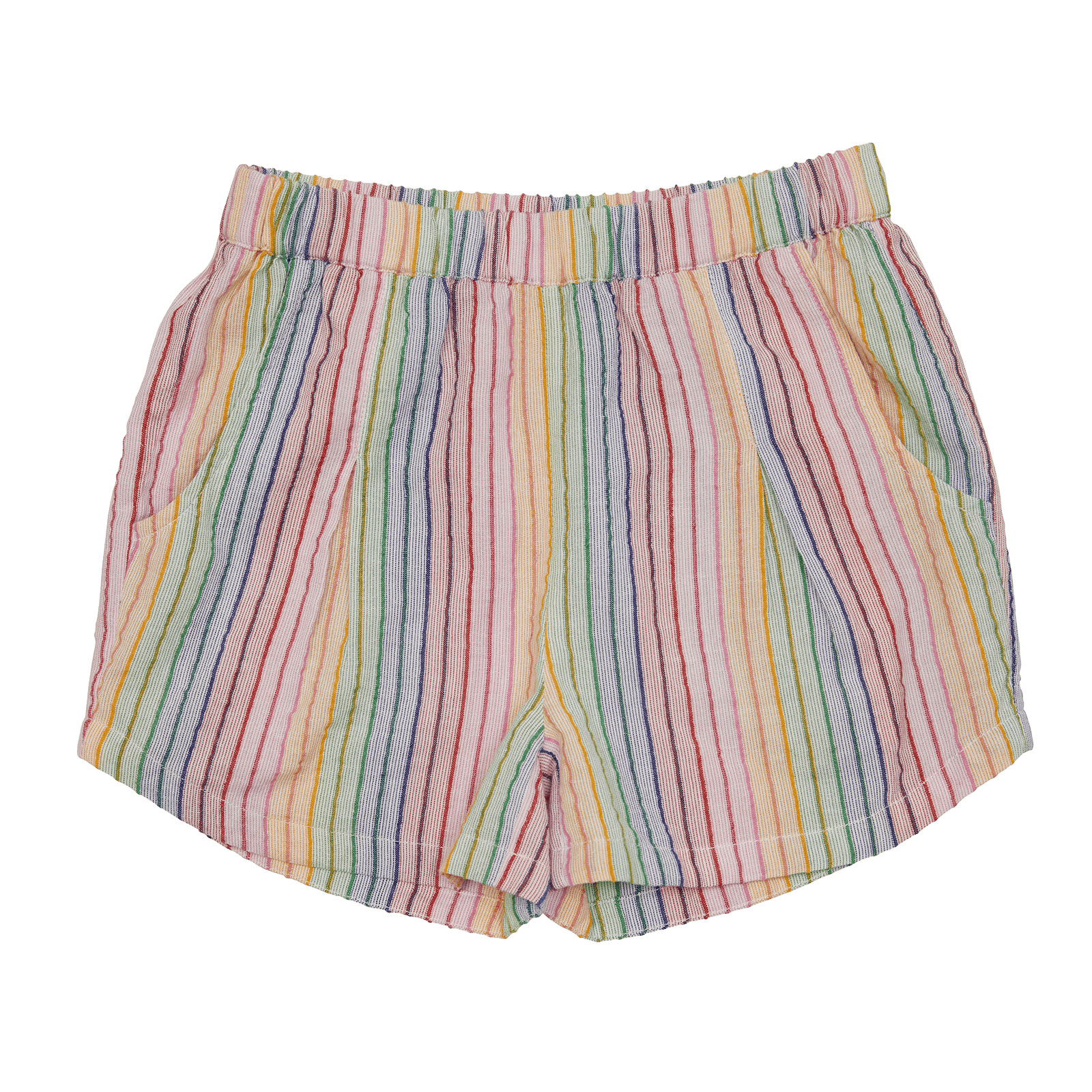 Gerade geschnittene Baumwollshorts mit Streifen SUNCHILD Mehrfarbig