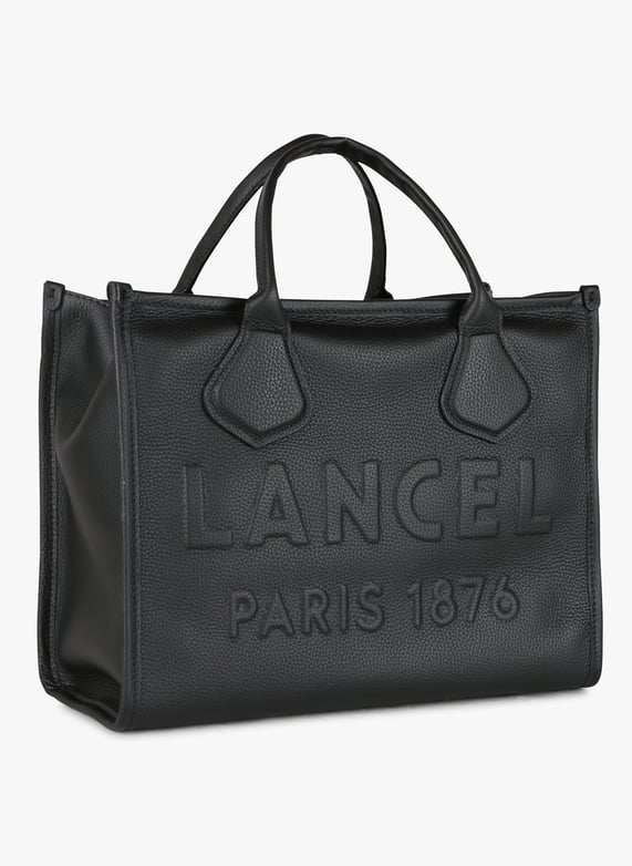 Leather tote bag Black Lancel Women Place des Tendances