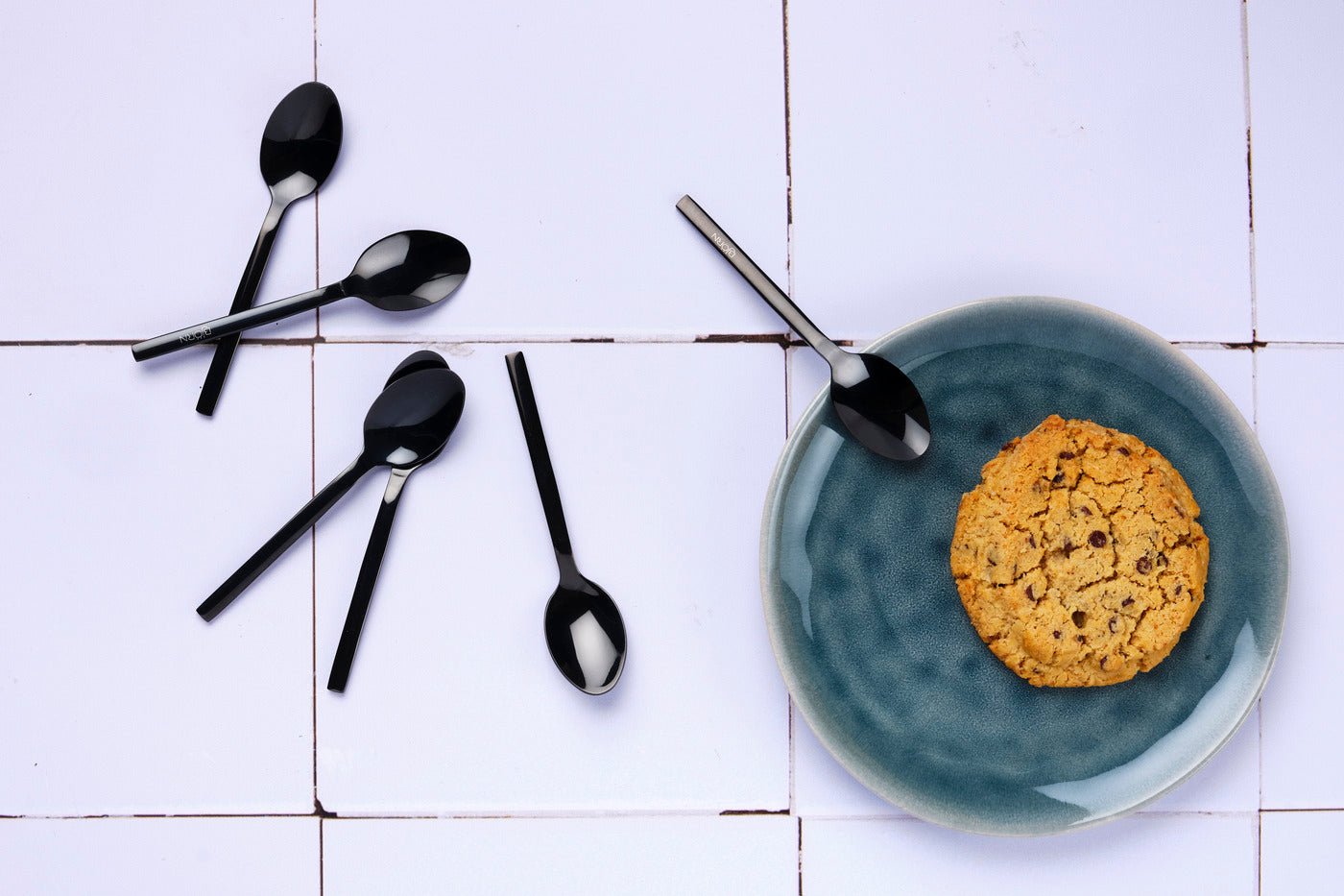 Set of 6 Emund teaspoons - copper BJORN Black