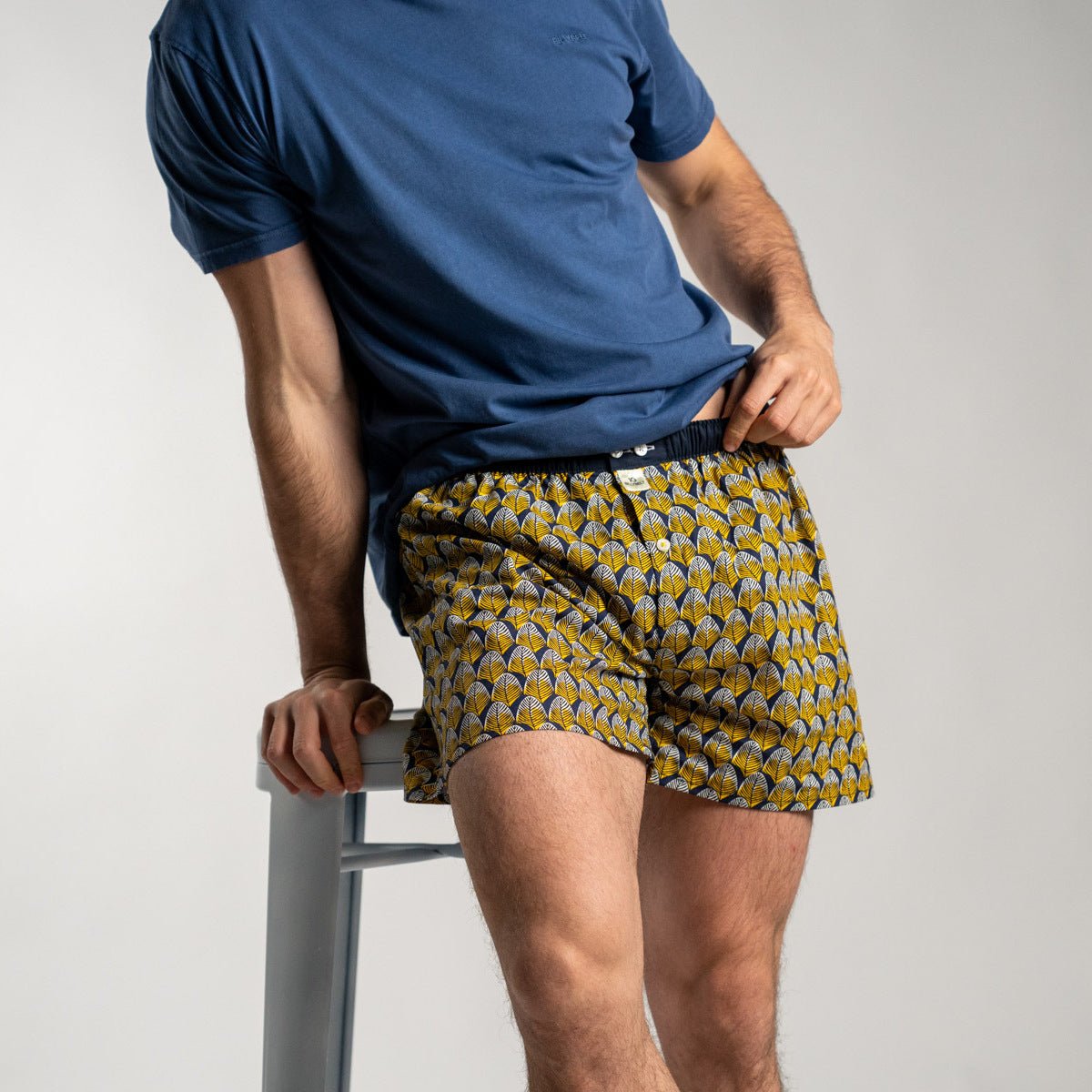 Organic cotton boxer shorts BILLYBELT Yellow