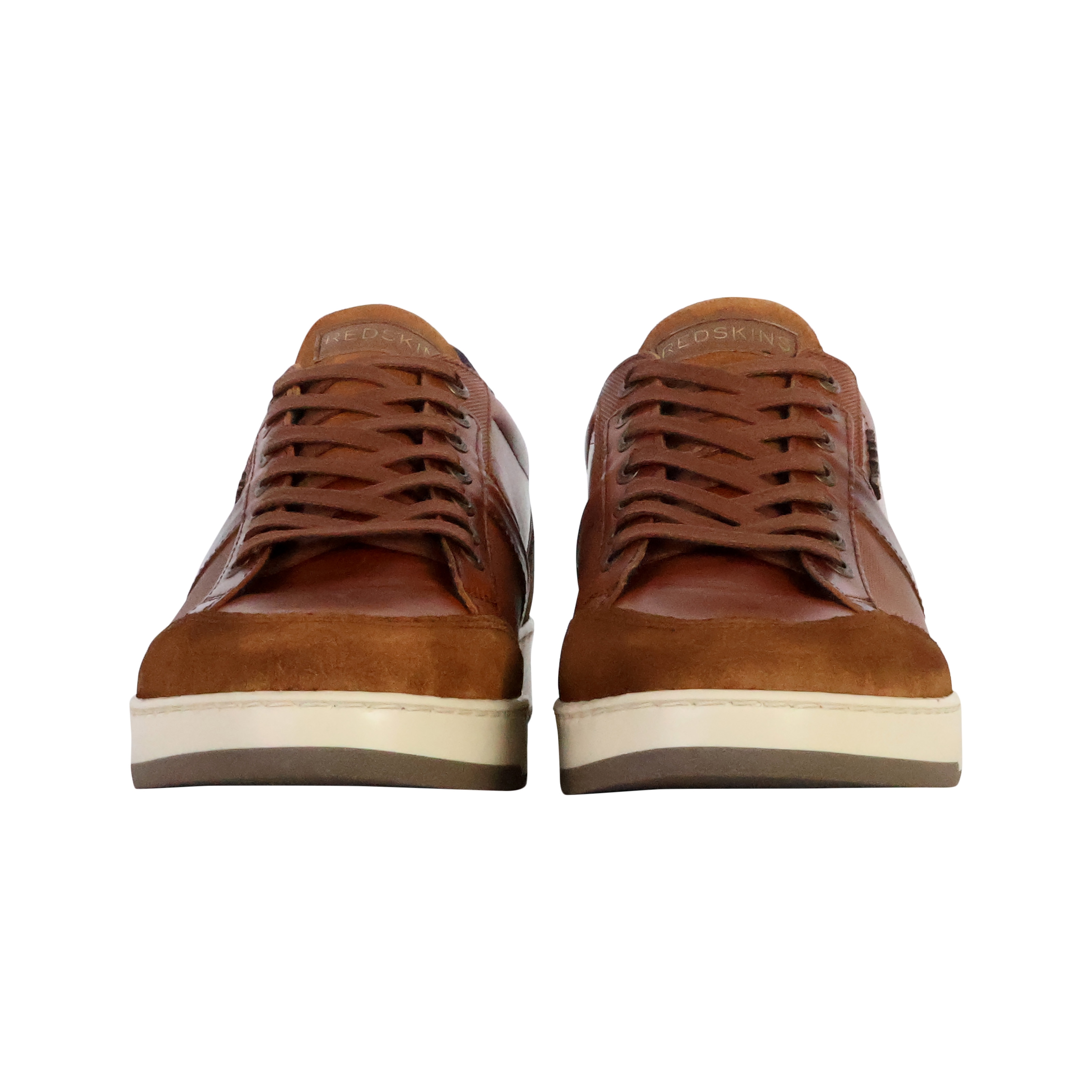 Leather basket sneaker REDSKINS Brown